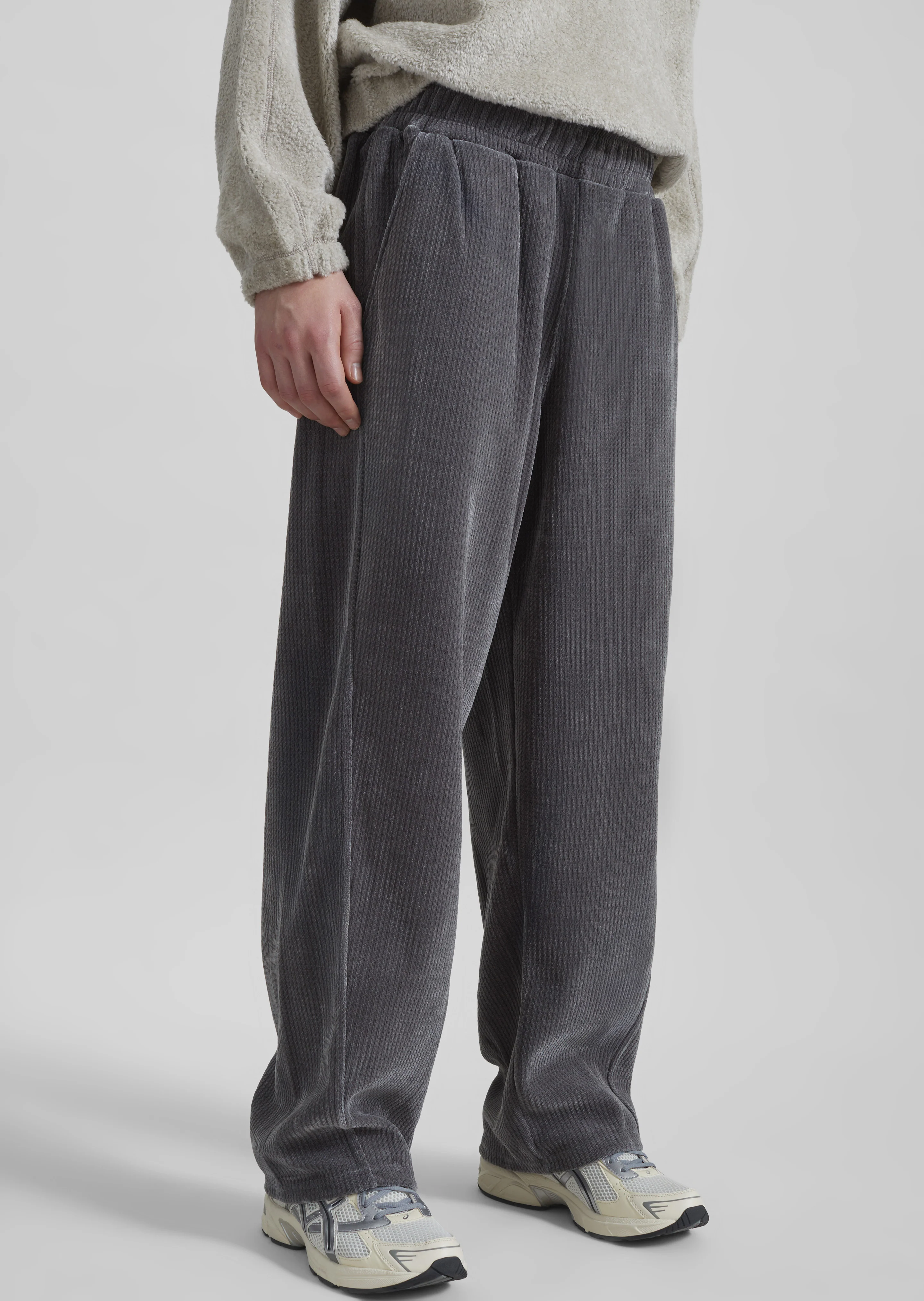 Renzo Velvet Pants - Grey - Image 2