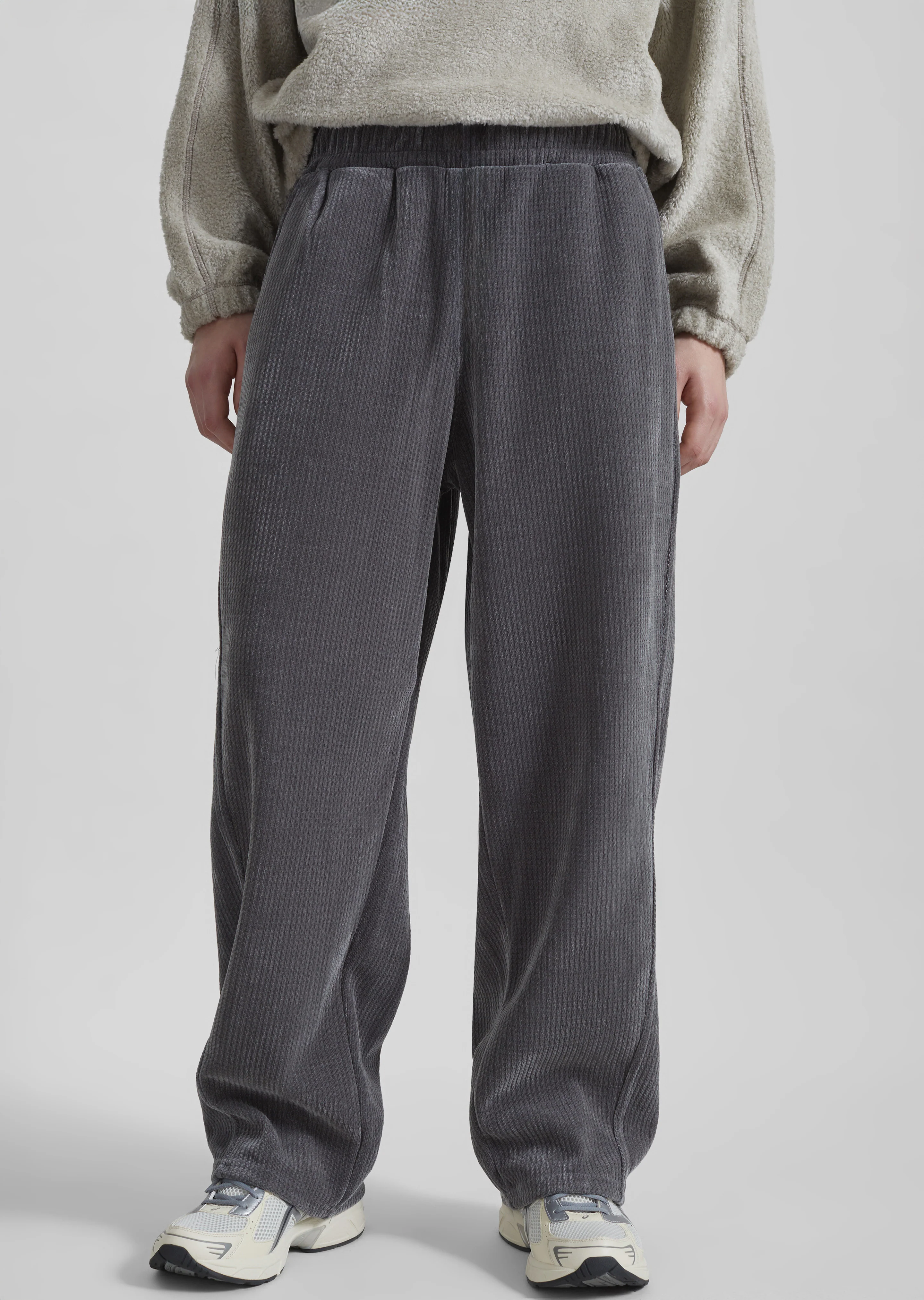 Renzo Velvet Pants - Grey - Image 5