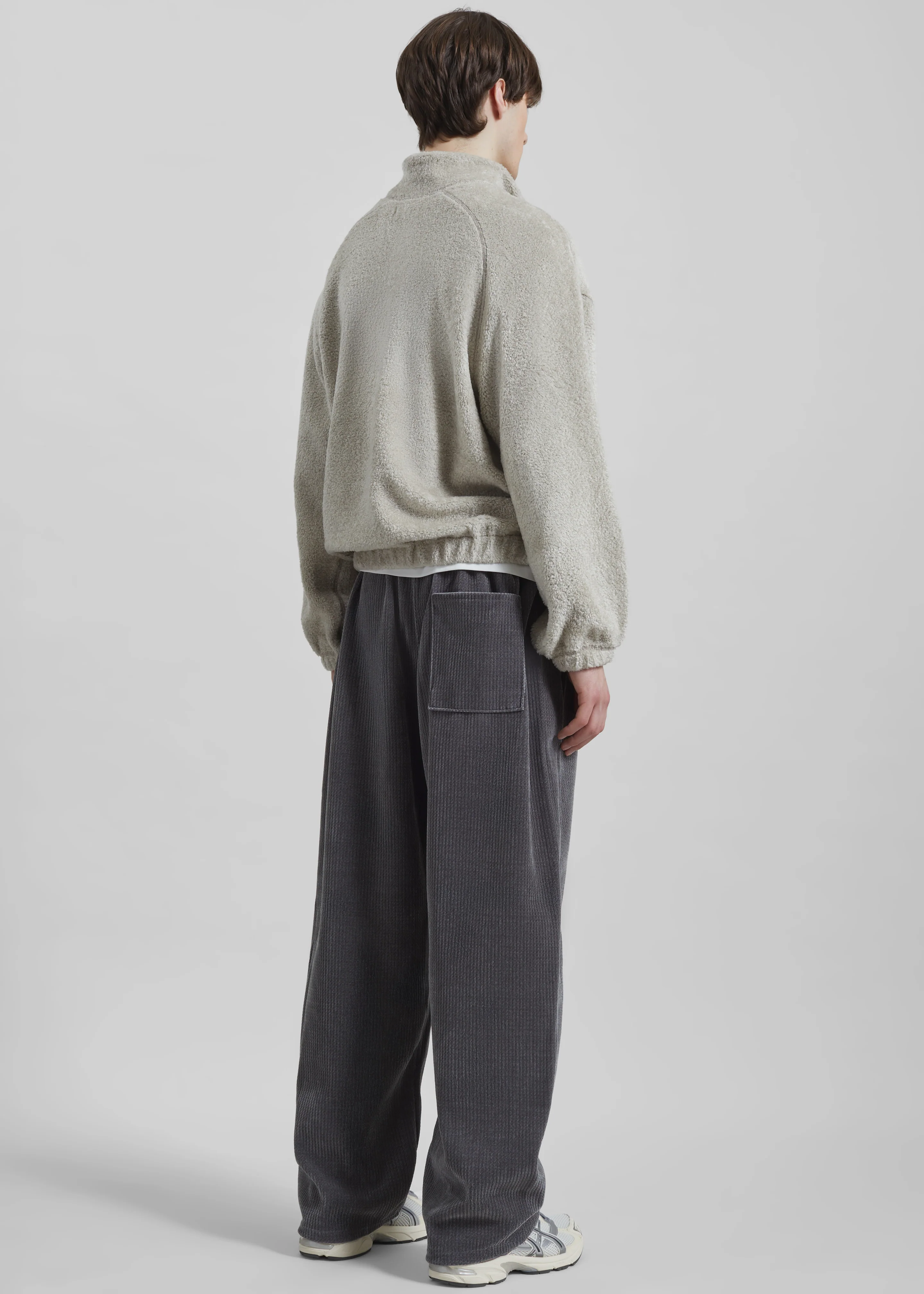Renzo Velvet Pants - Grey - Image 6