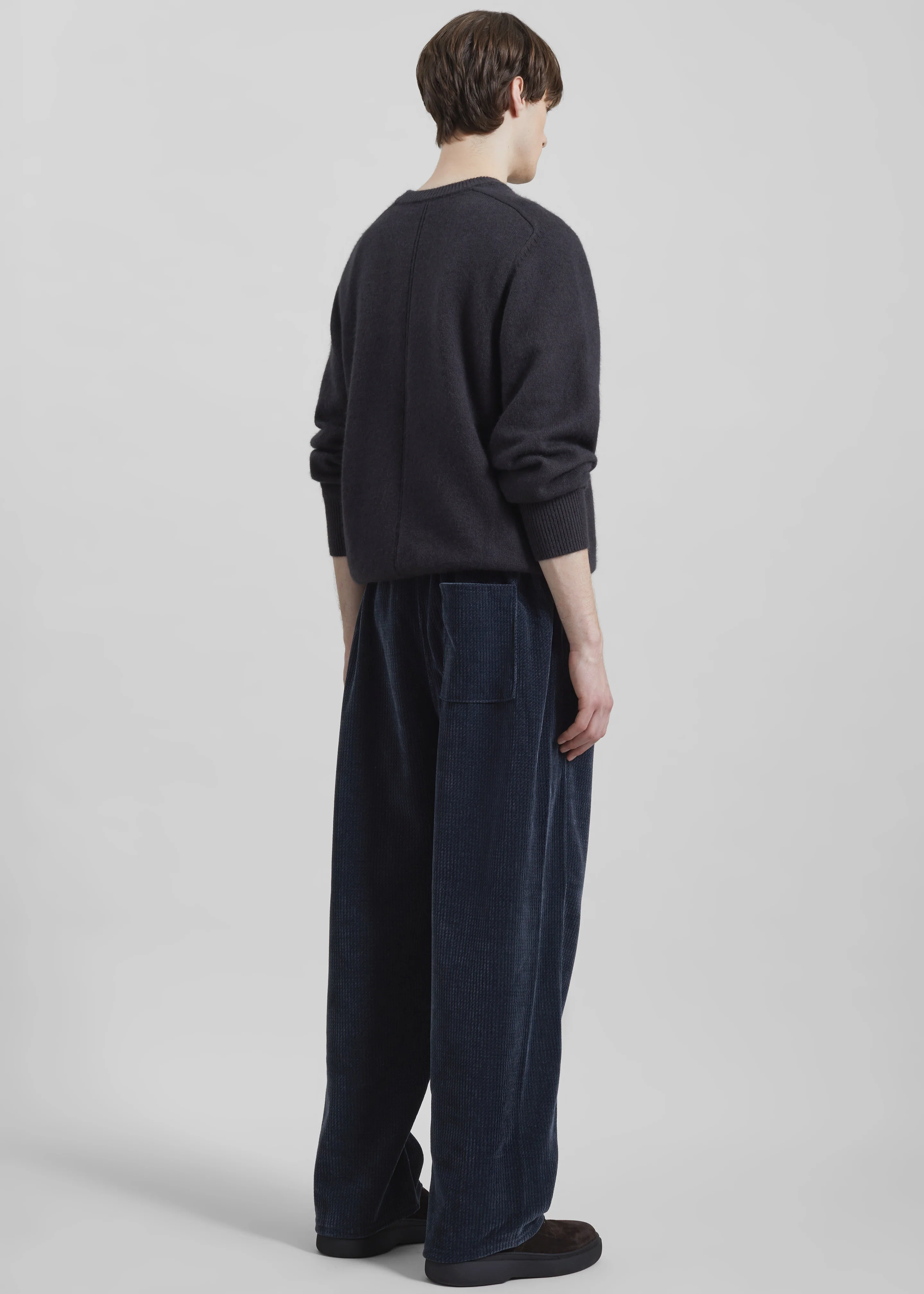 Renzo Velvet Pants - Navy - Image 6