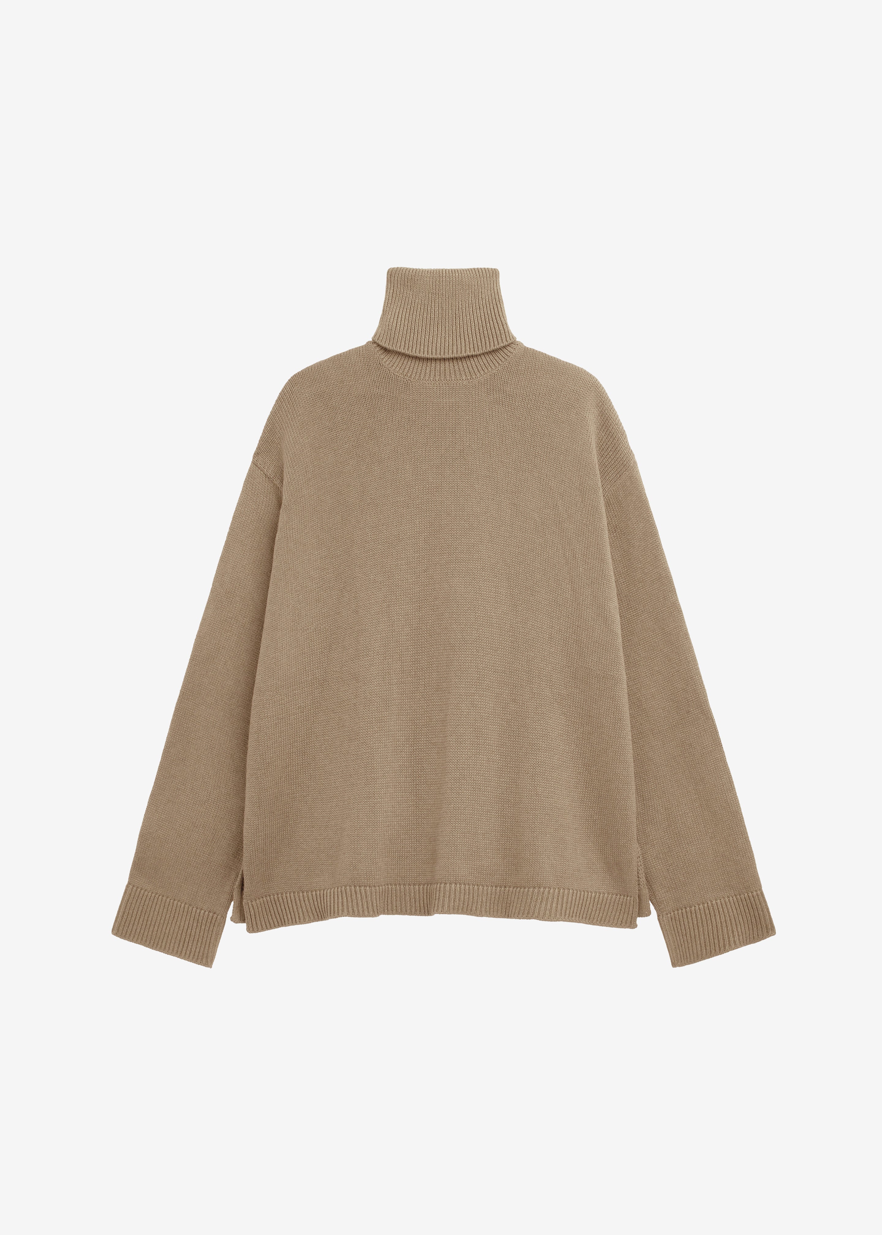 Rhea Trapeze Turtleneck - Beige - Image 8