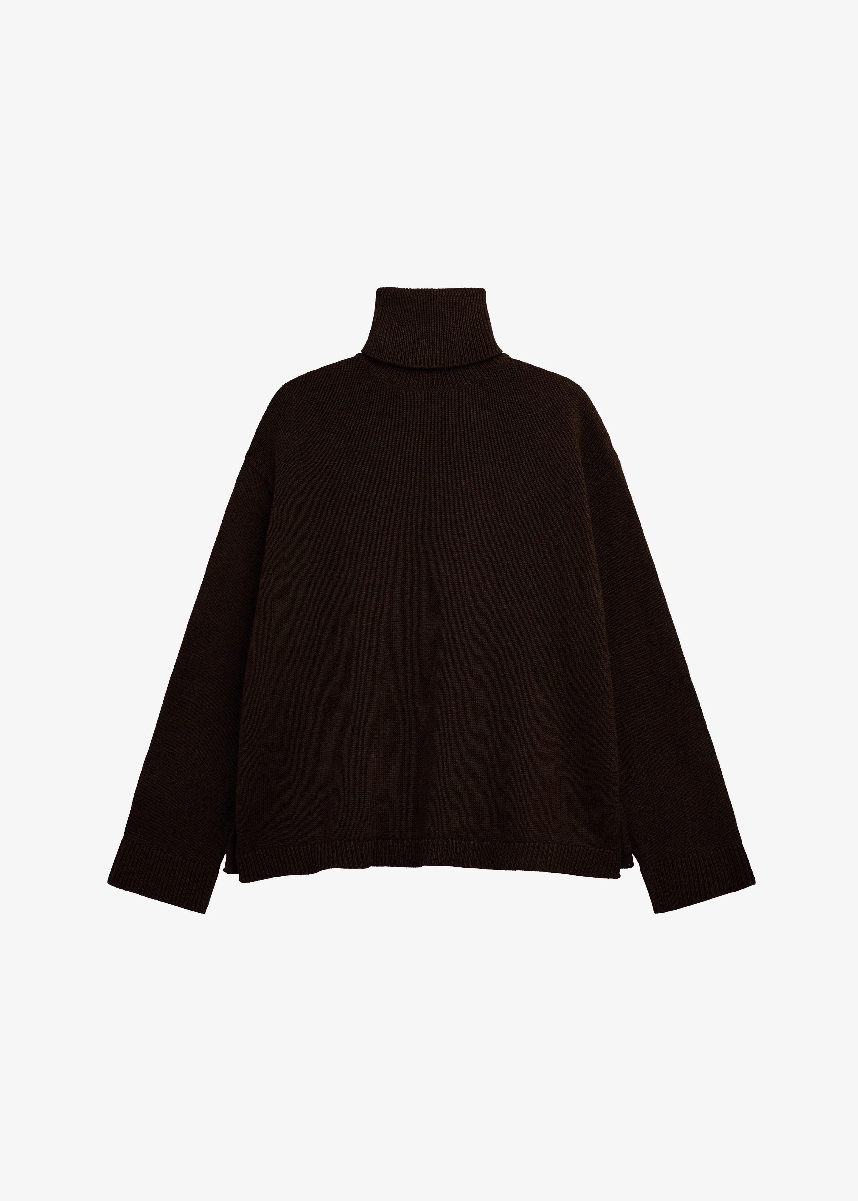 Rhea Trapeze Turtleneck - Dark Brown - Image 5