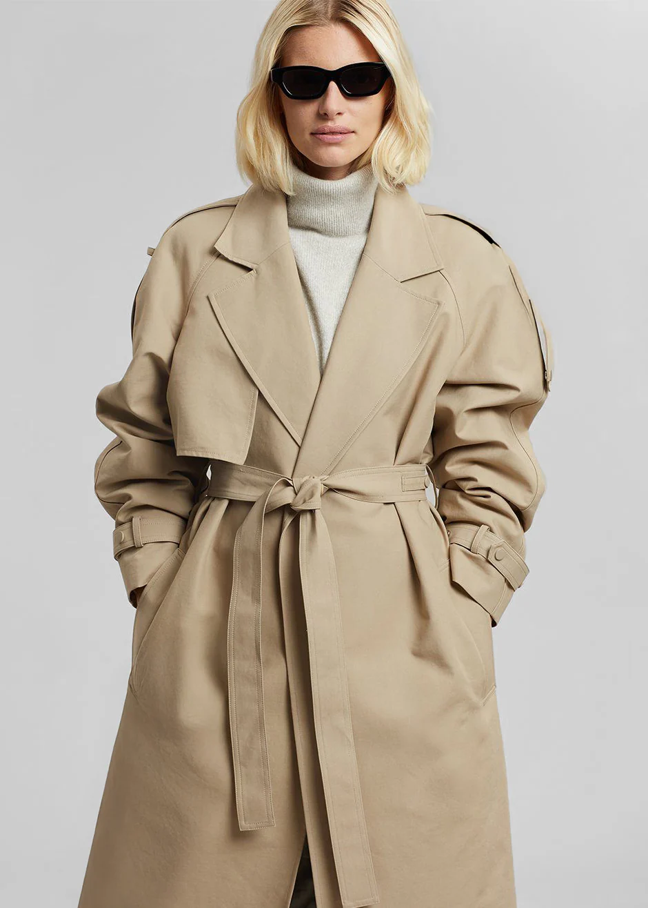 Rhodes Trench Coat - Natural - Image 3