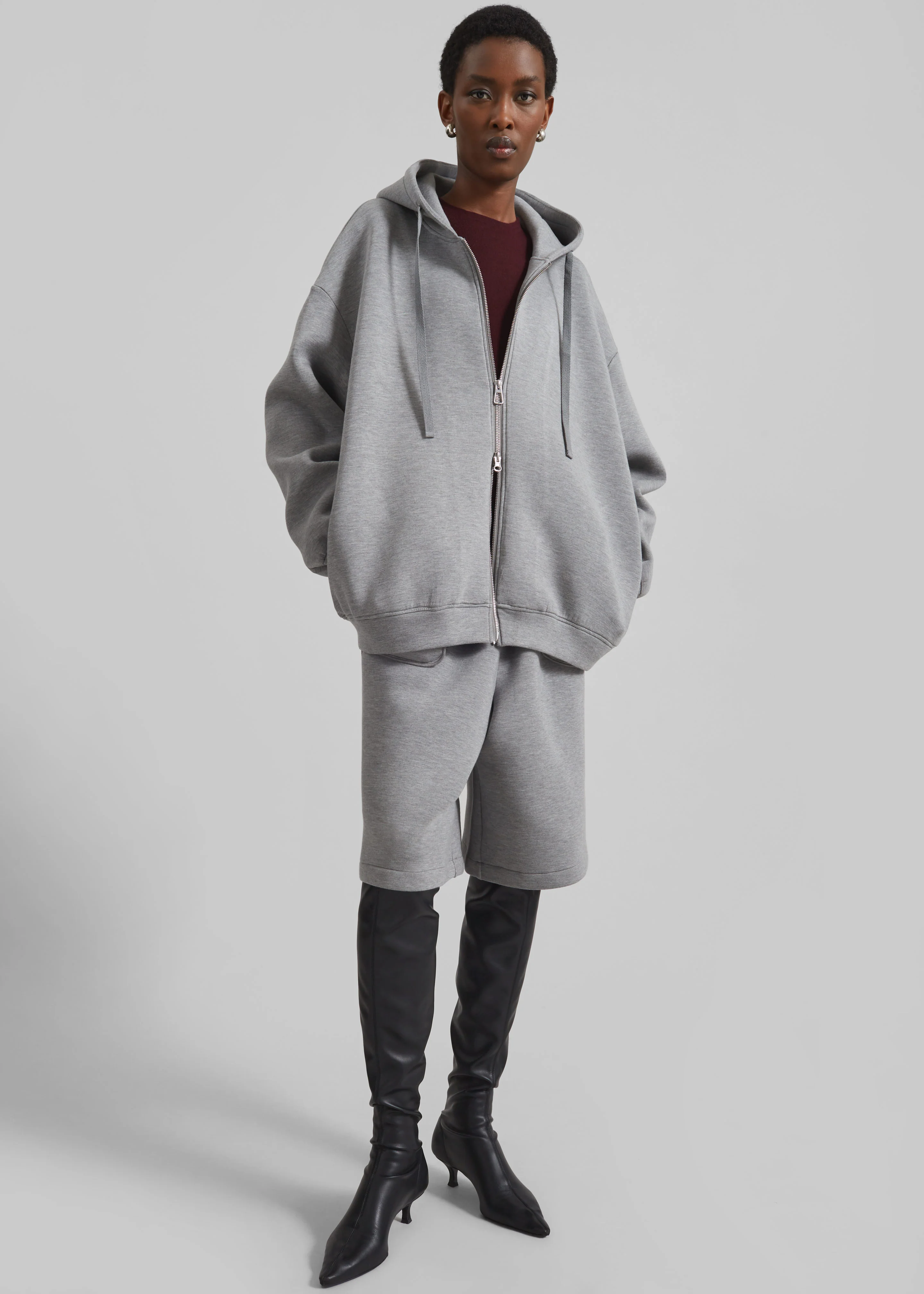 Rian Oversized Hoodie - Grey - Image 4