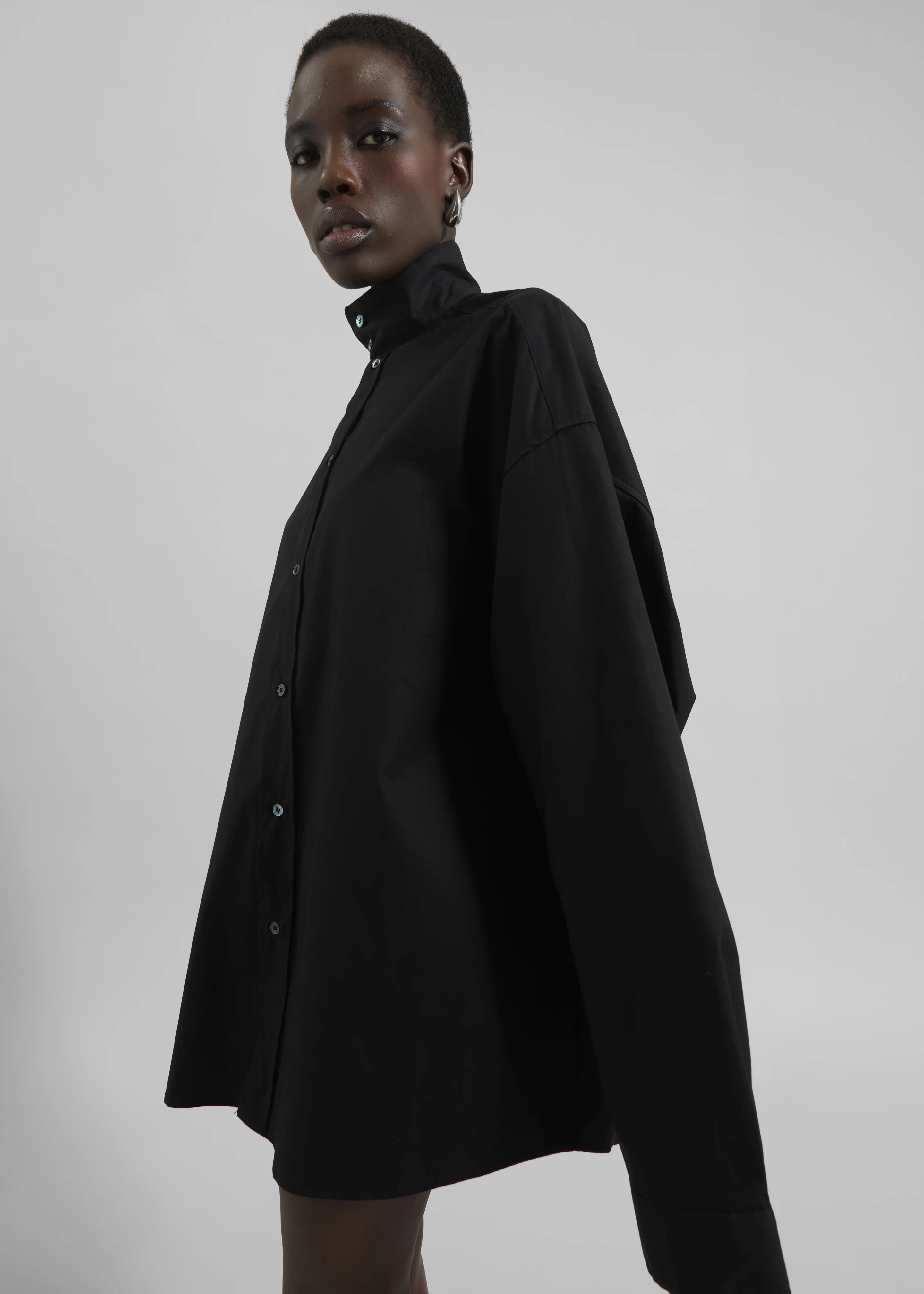 Riken Oversized Shirt - Black - Image 2