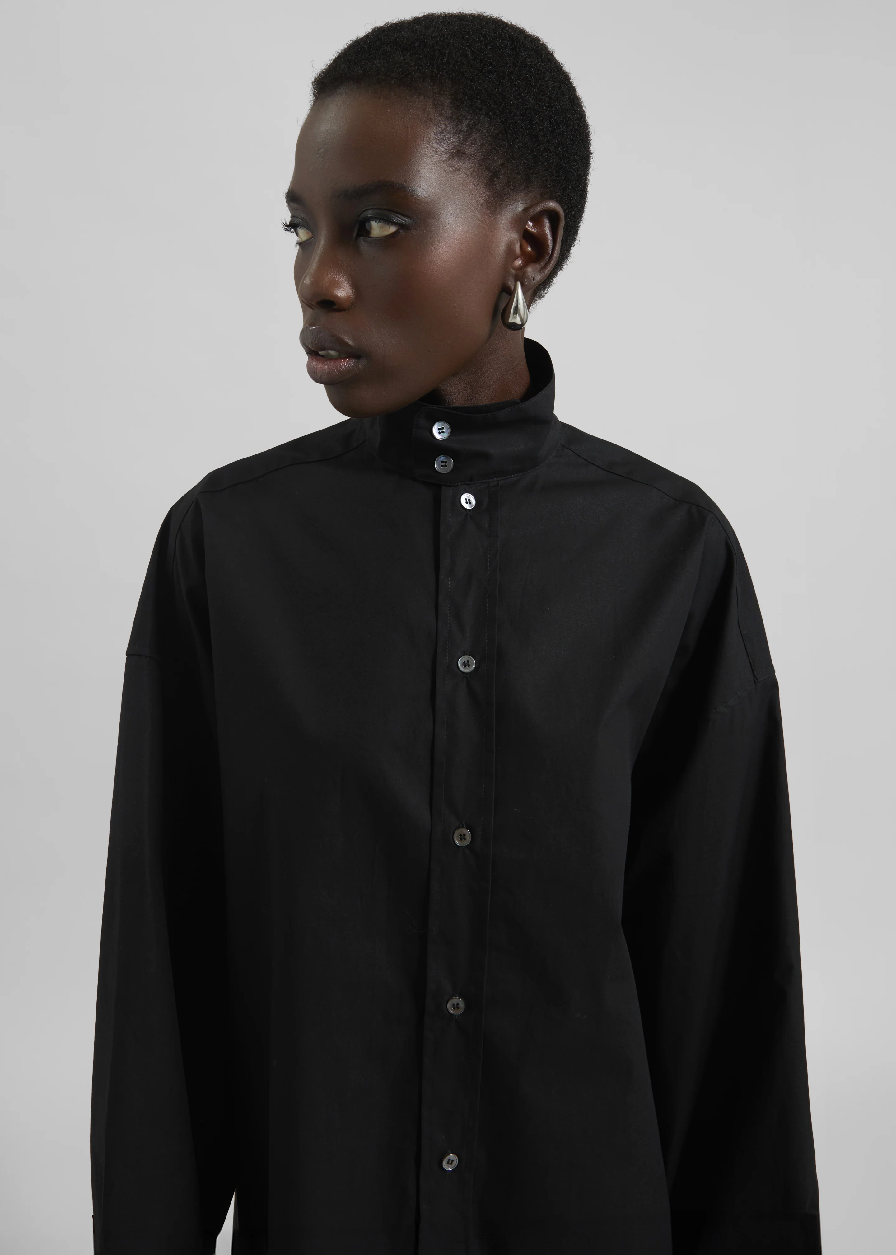 Riken Oversized Shirt - Black - Image 5