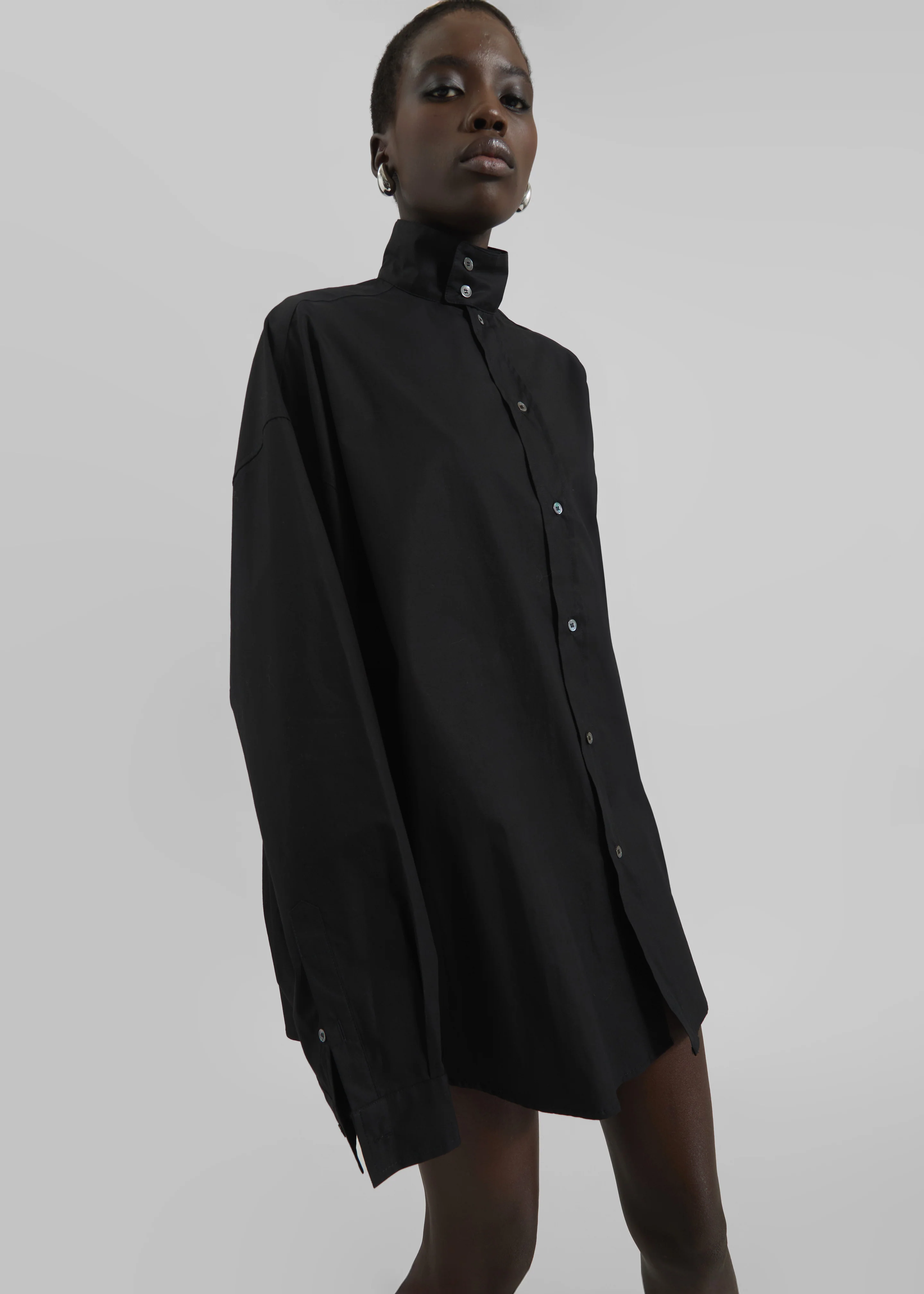 Riken Oversized Shirt - Black - Image 6