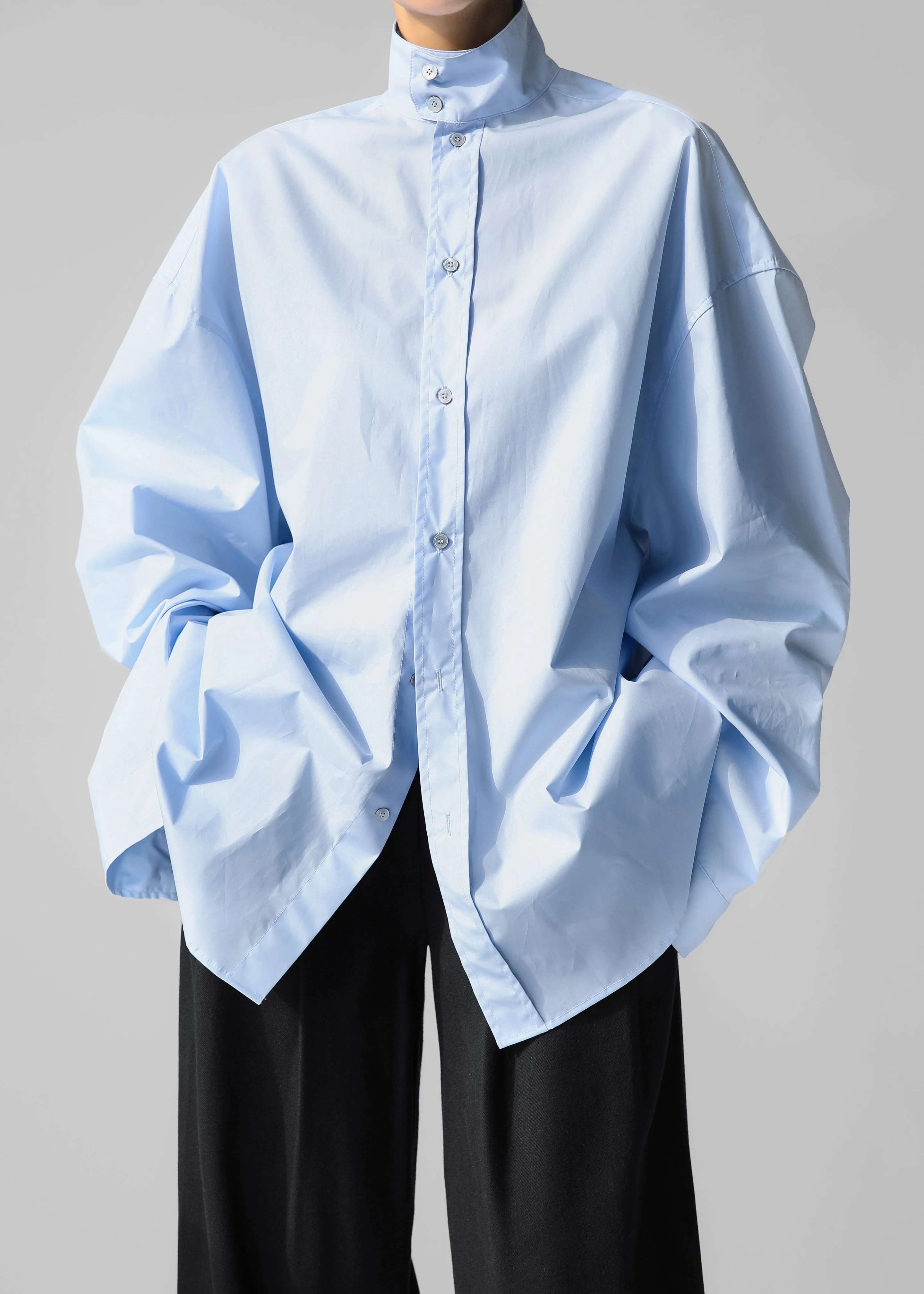 Riken Oversized Shirt - Sky Blue - Image 10