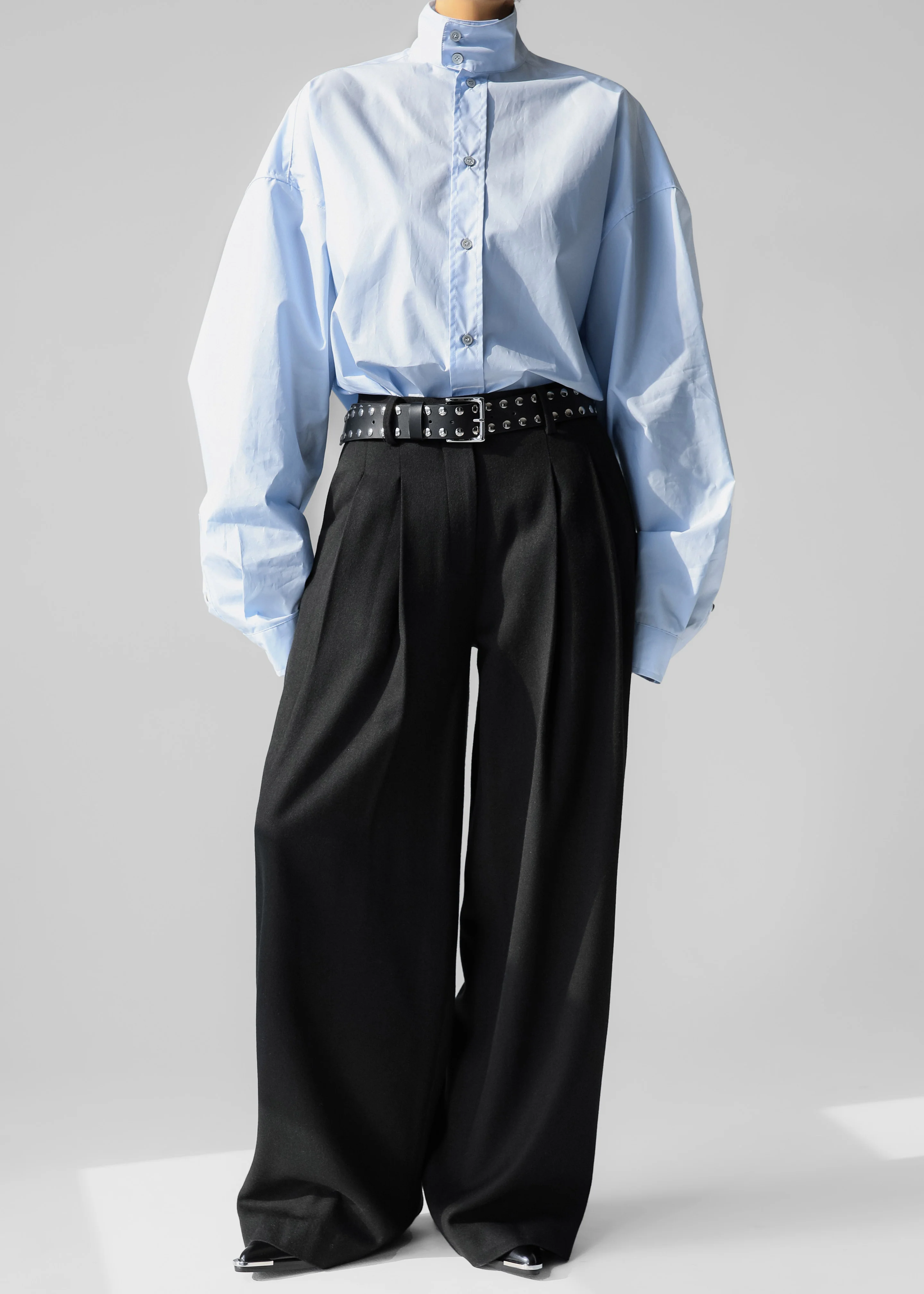 Riken Oversized Shirt - Sky Blue - Image 11