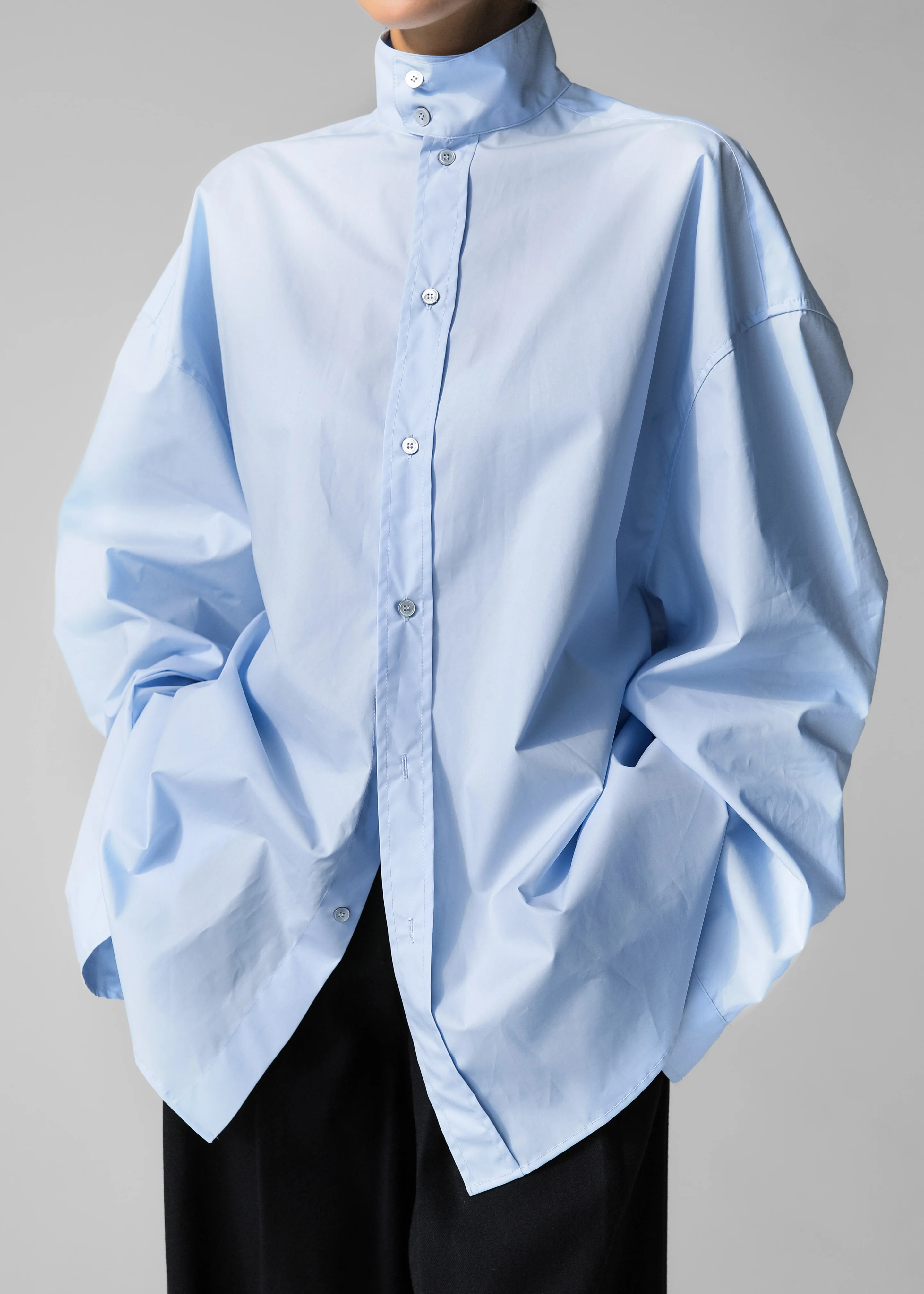 Riken Oversized Shirt - Sky Blue - Image 6