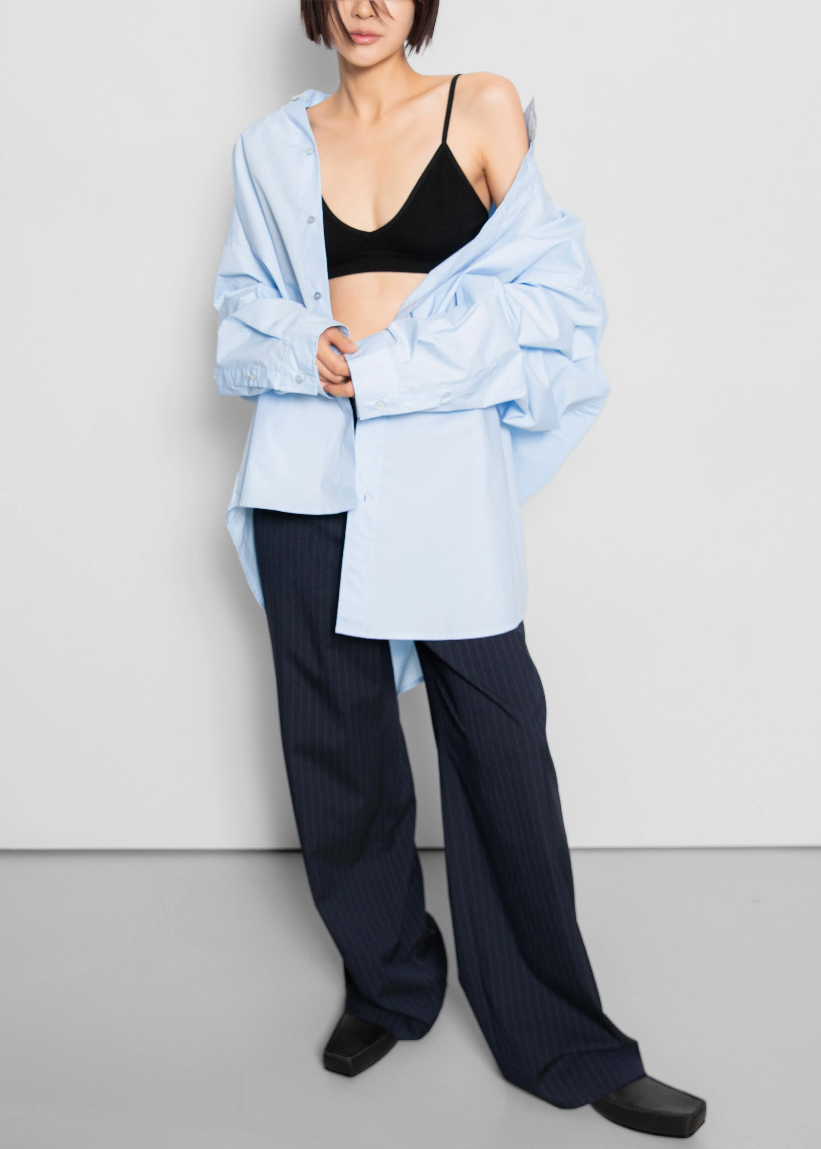 Riken Oversized Shirt - Sky Blue - Image 8
