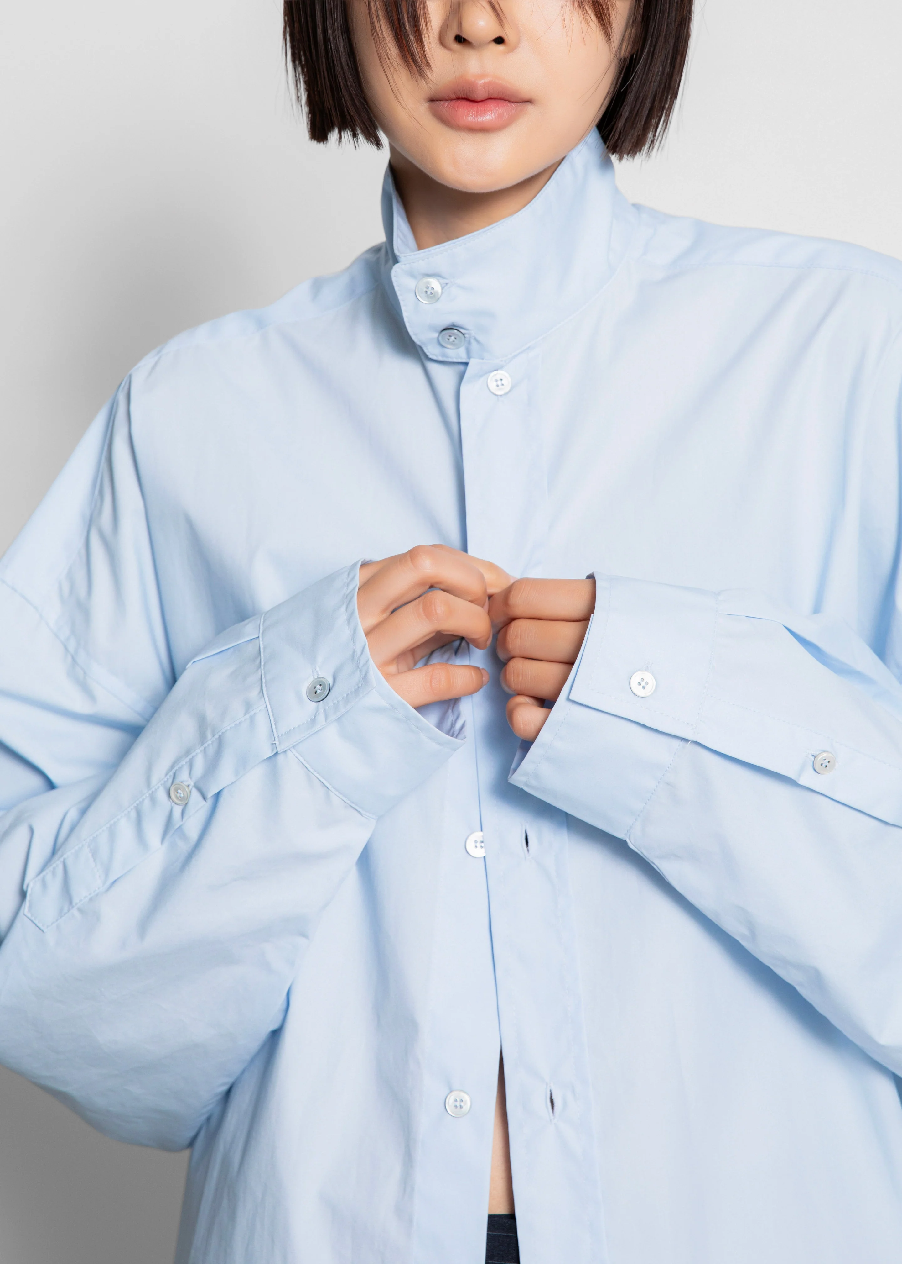 Riken Oversized Shirt - Sky Blue - Image 9