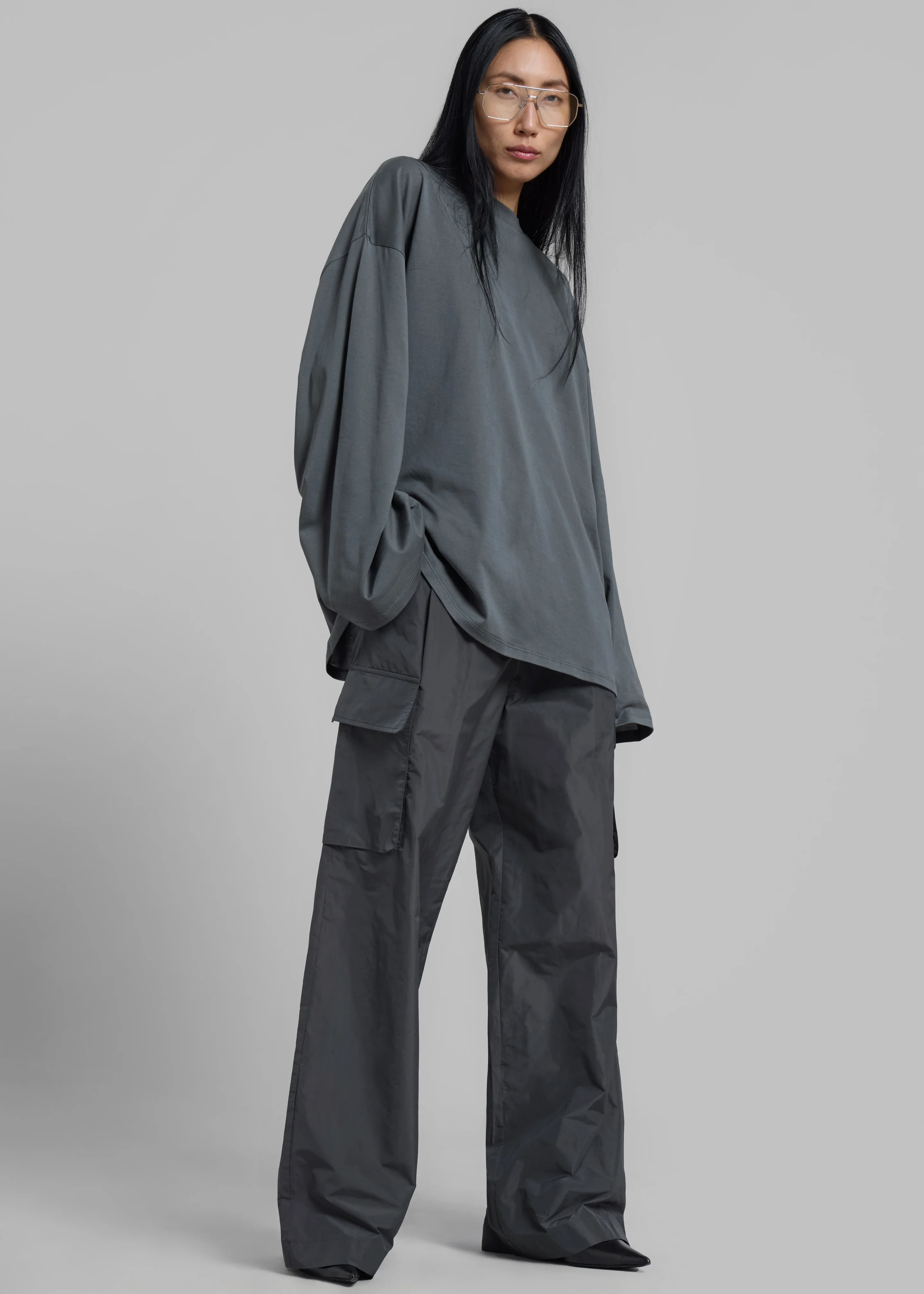 Rio Oversized Sleeve Tee - Khaki - Image 4