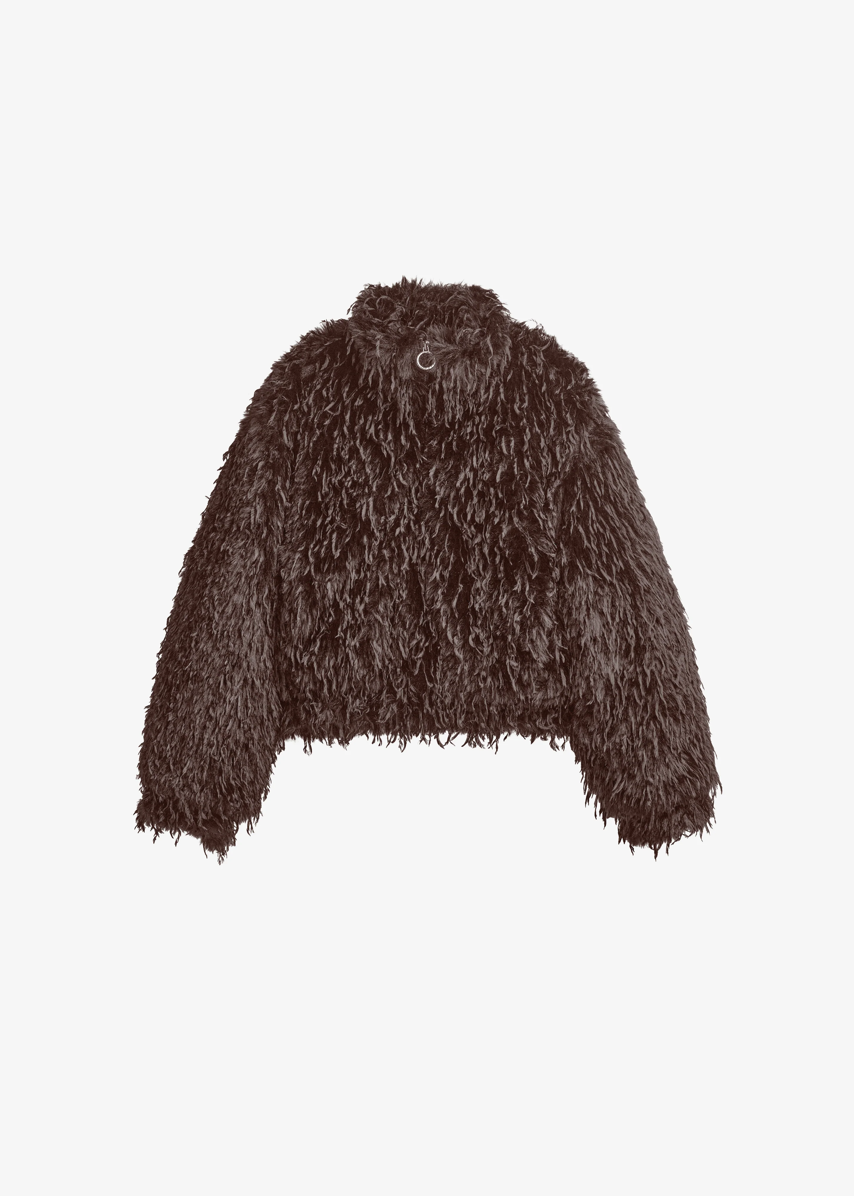 Rivee Faux Fur Pullover - Brown - Image 6