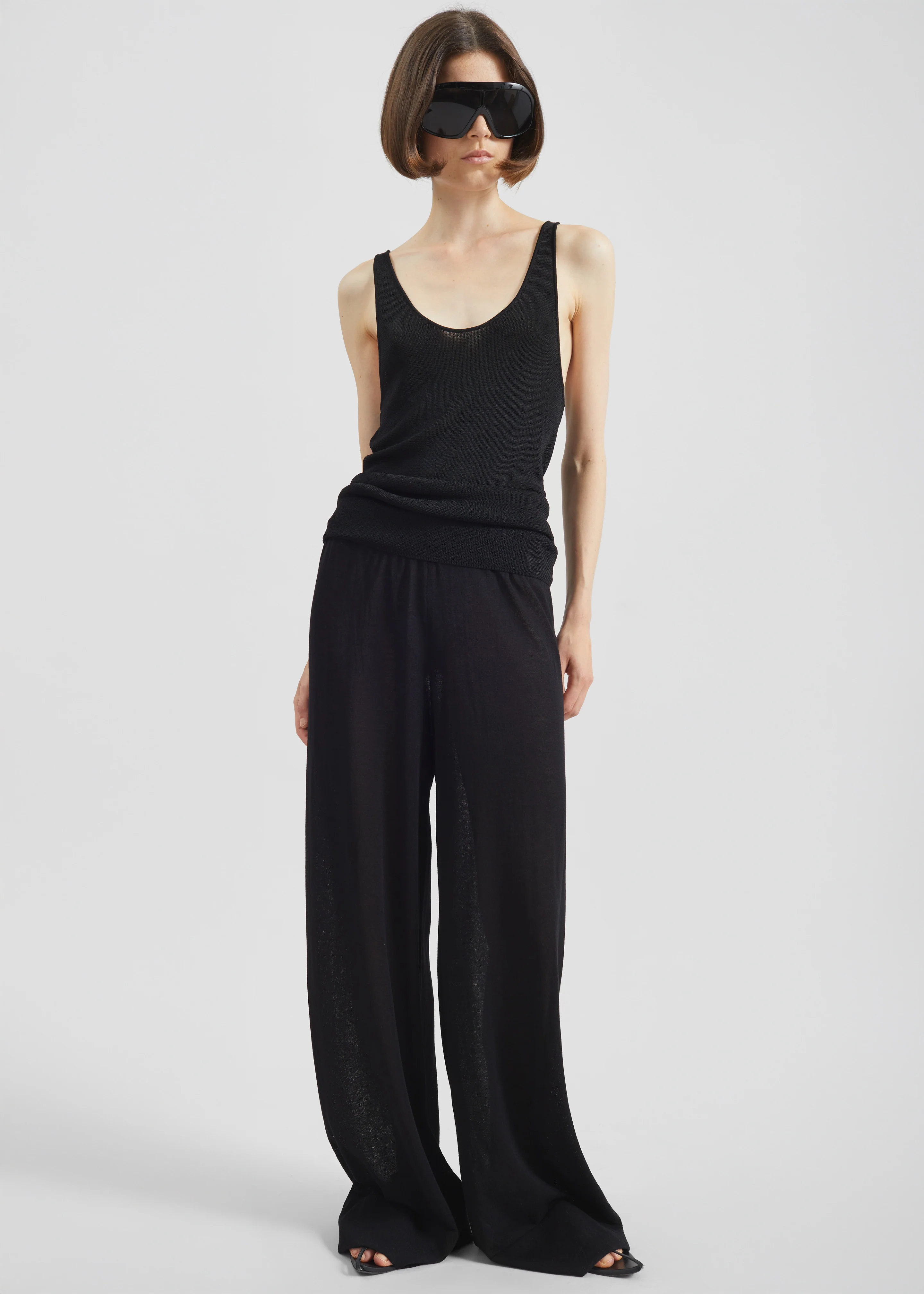 Rivo Knit Tank Top - Black - Image 4