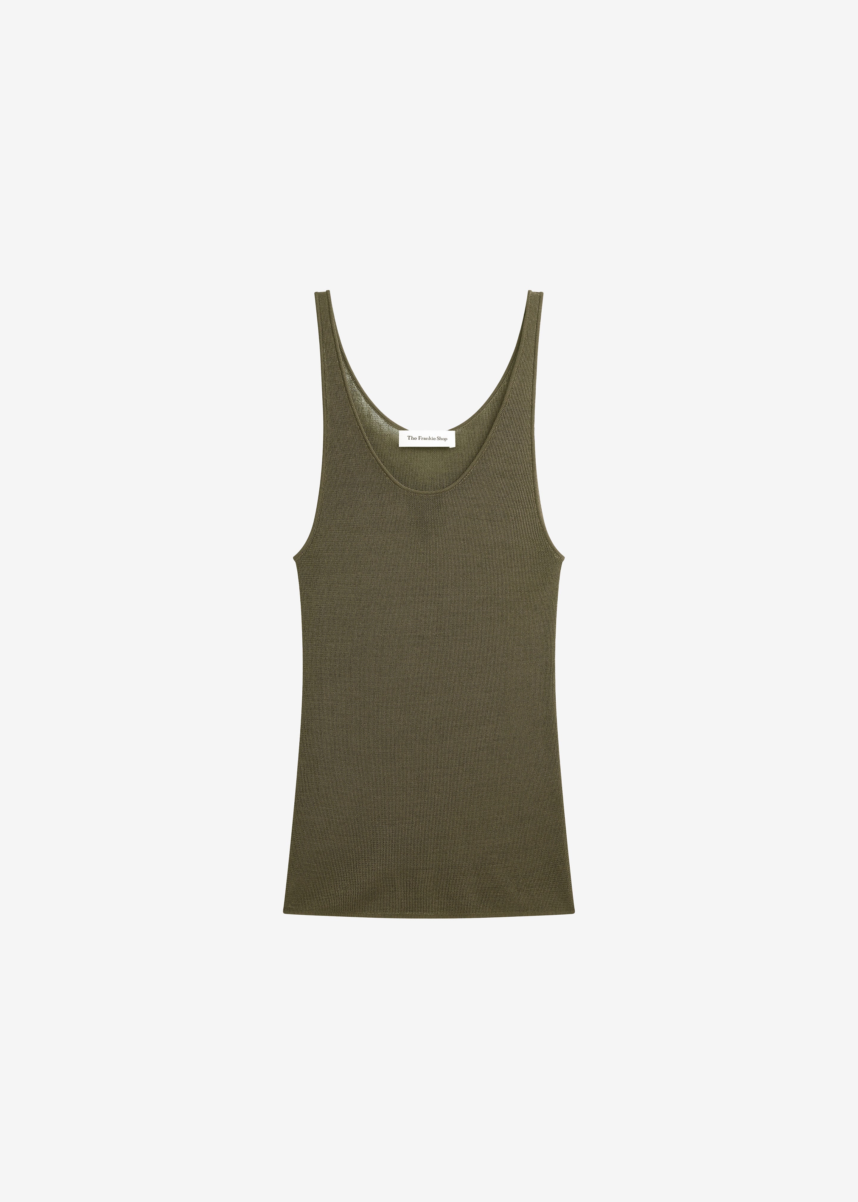 Rivo Knit Tank Top - Khaki - Image 9