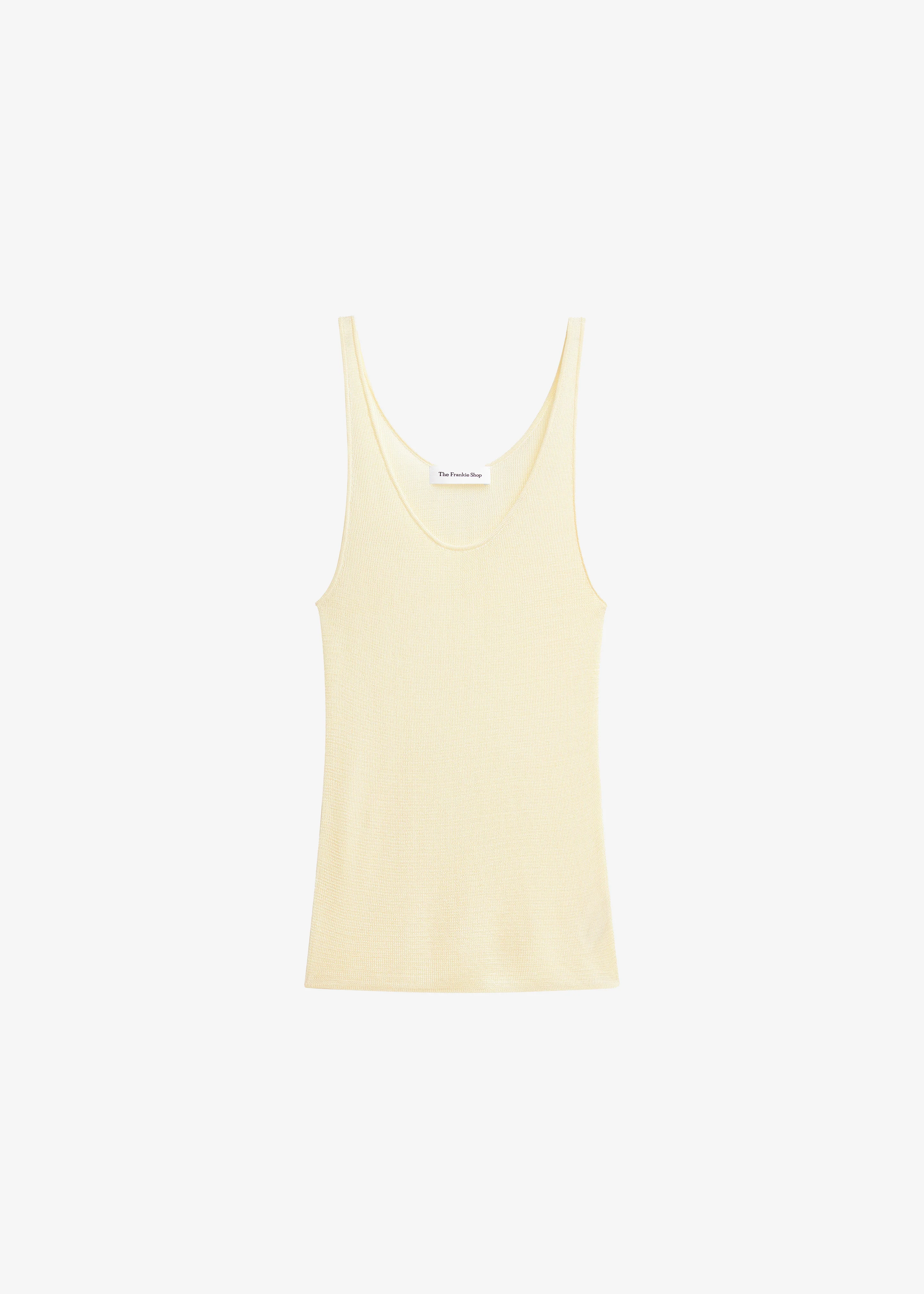 Rivo Knit Tank Top - Pale Yellow - Image 6