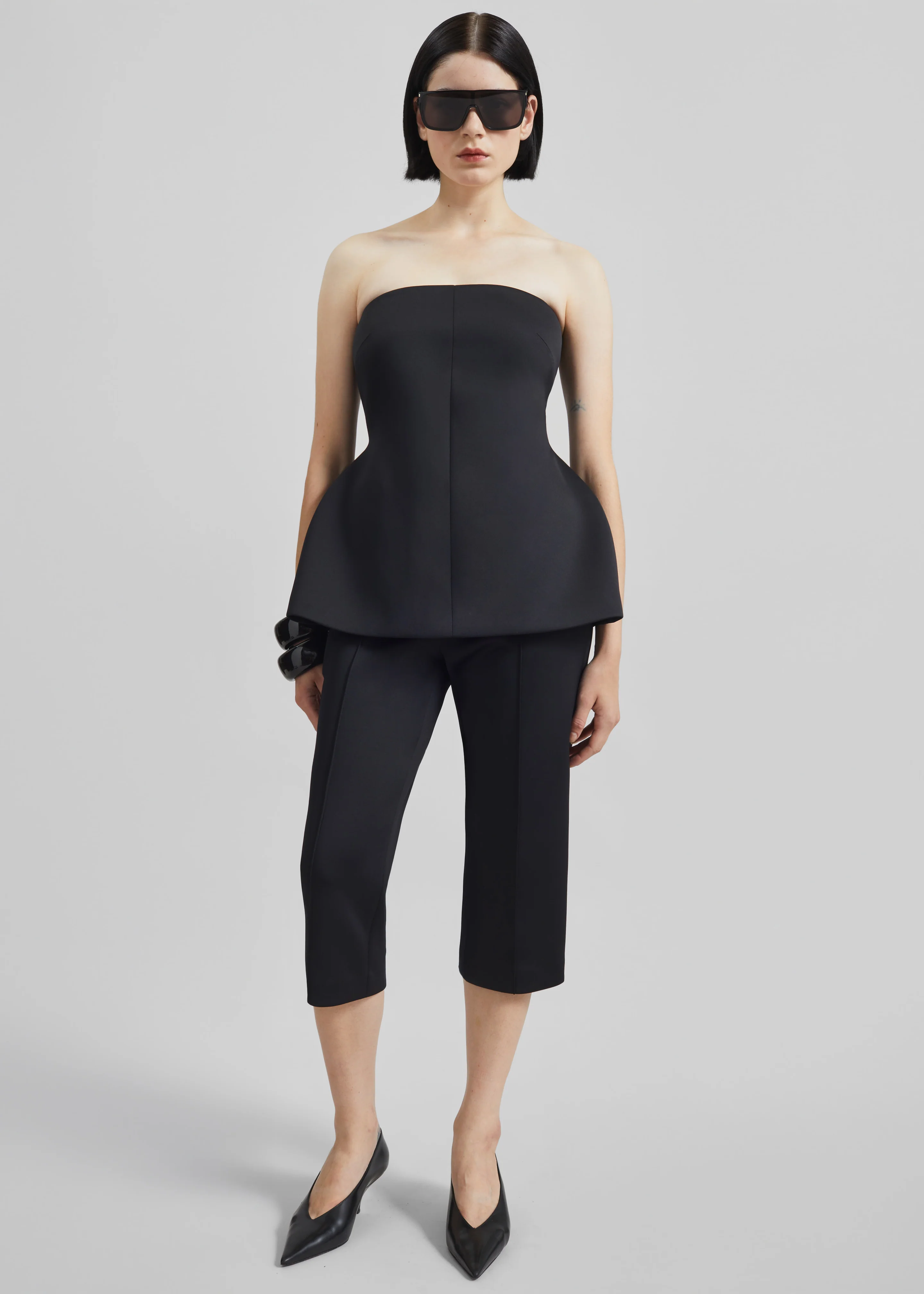 Rivoli Hourglass Top - Black - Image 4