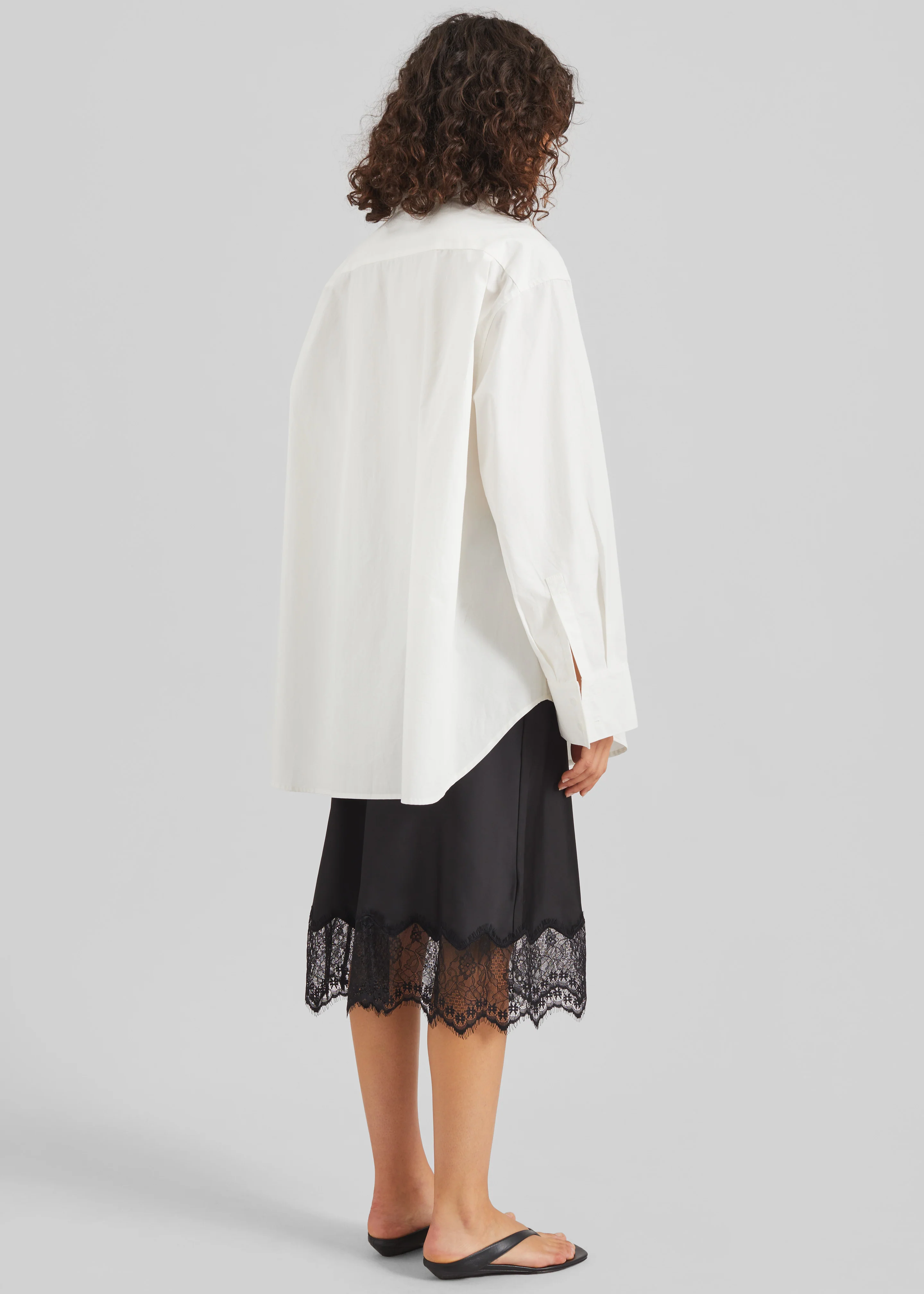Rosyth Lace Midi Skirt - Black - Image 5