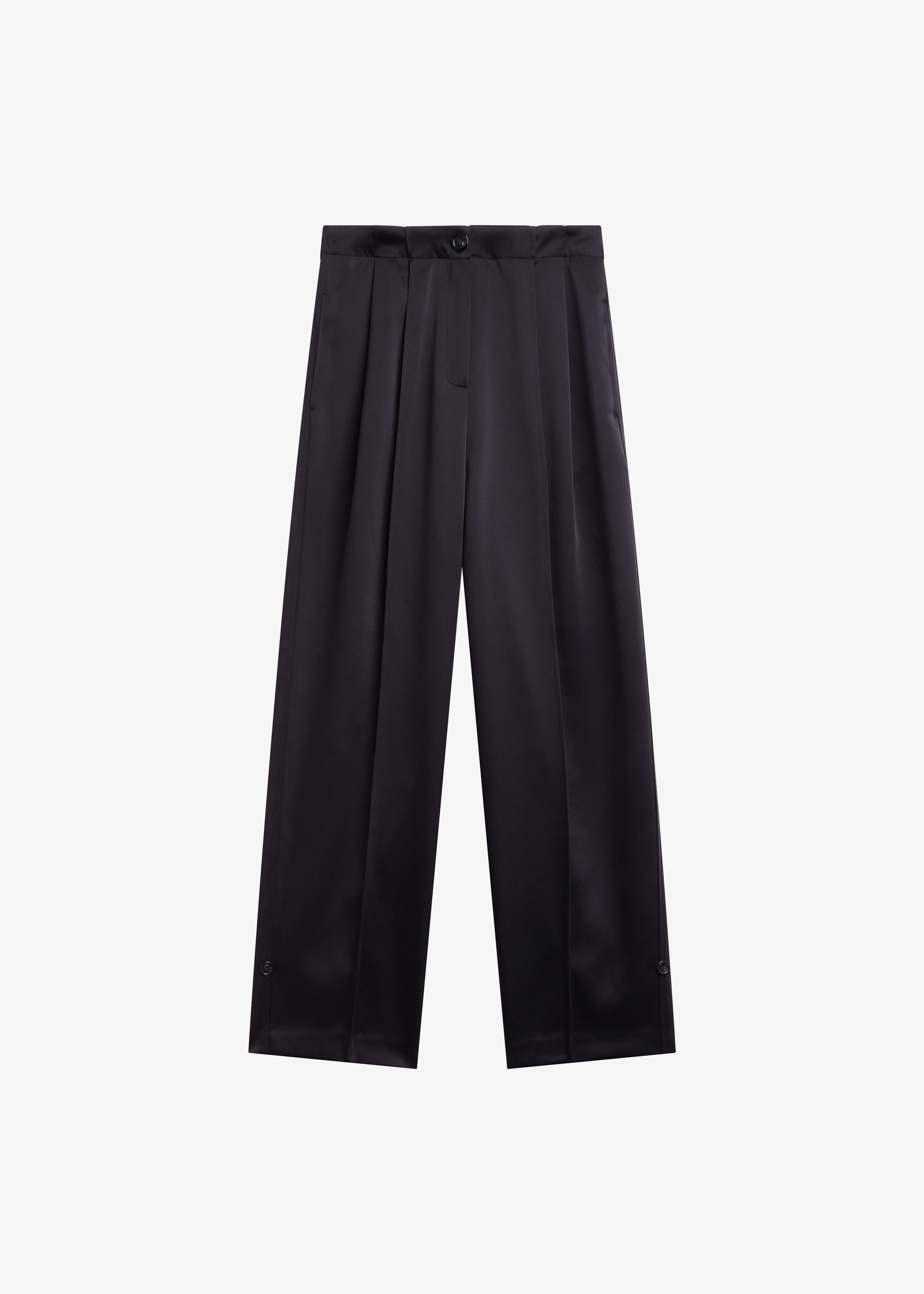 Rui Satin Trousers - Black - Image 10