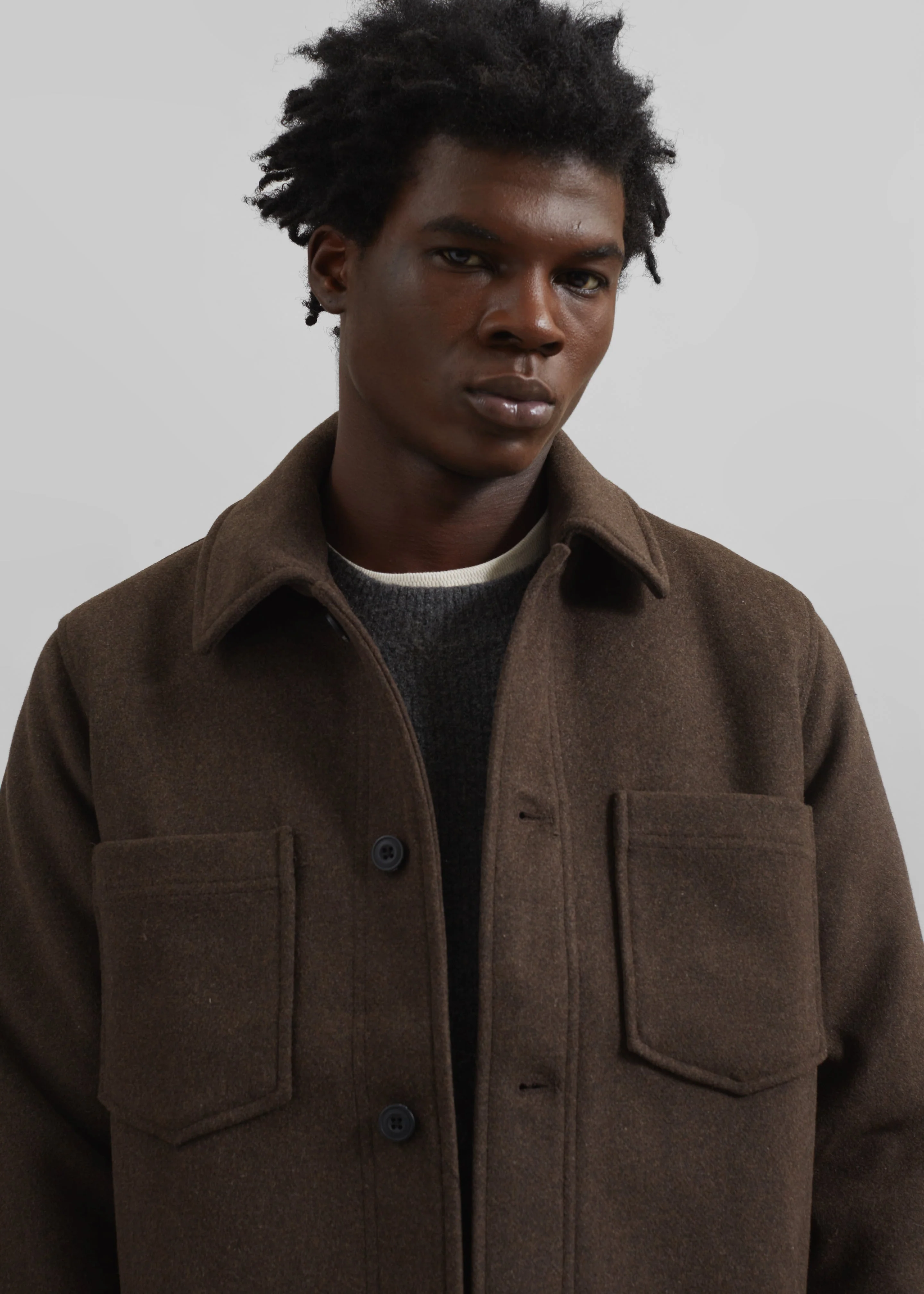 Samsøe Samsøe Pally Shirt Jacket - Chocolate Torte - Image 4