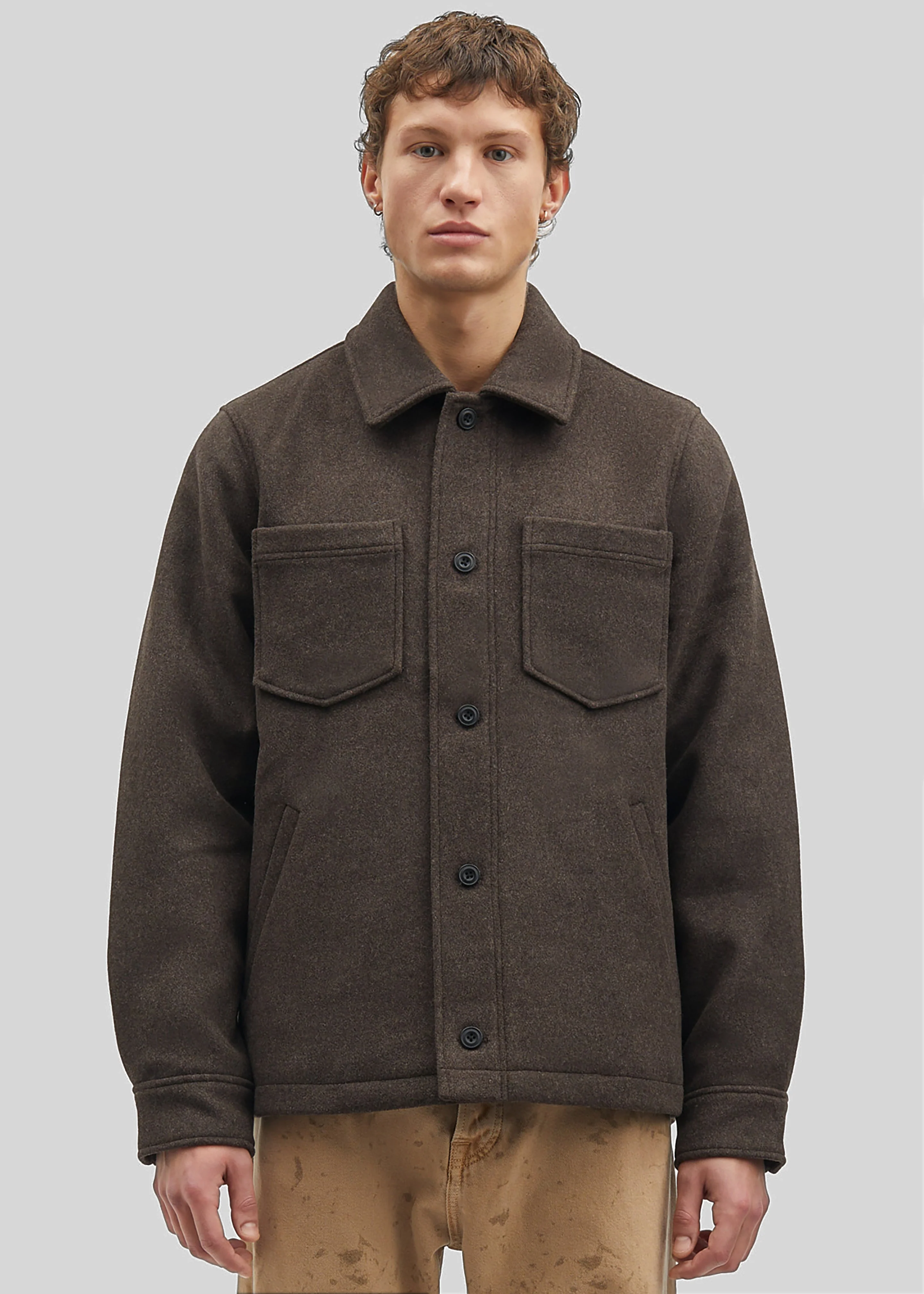 Samsøe Samsøe Pally Shirt Jacket - Chocolate Torte - Image 5