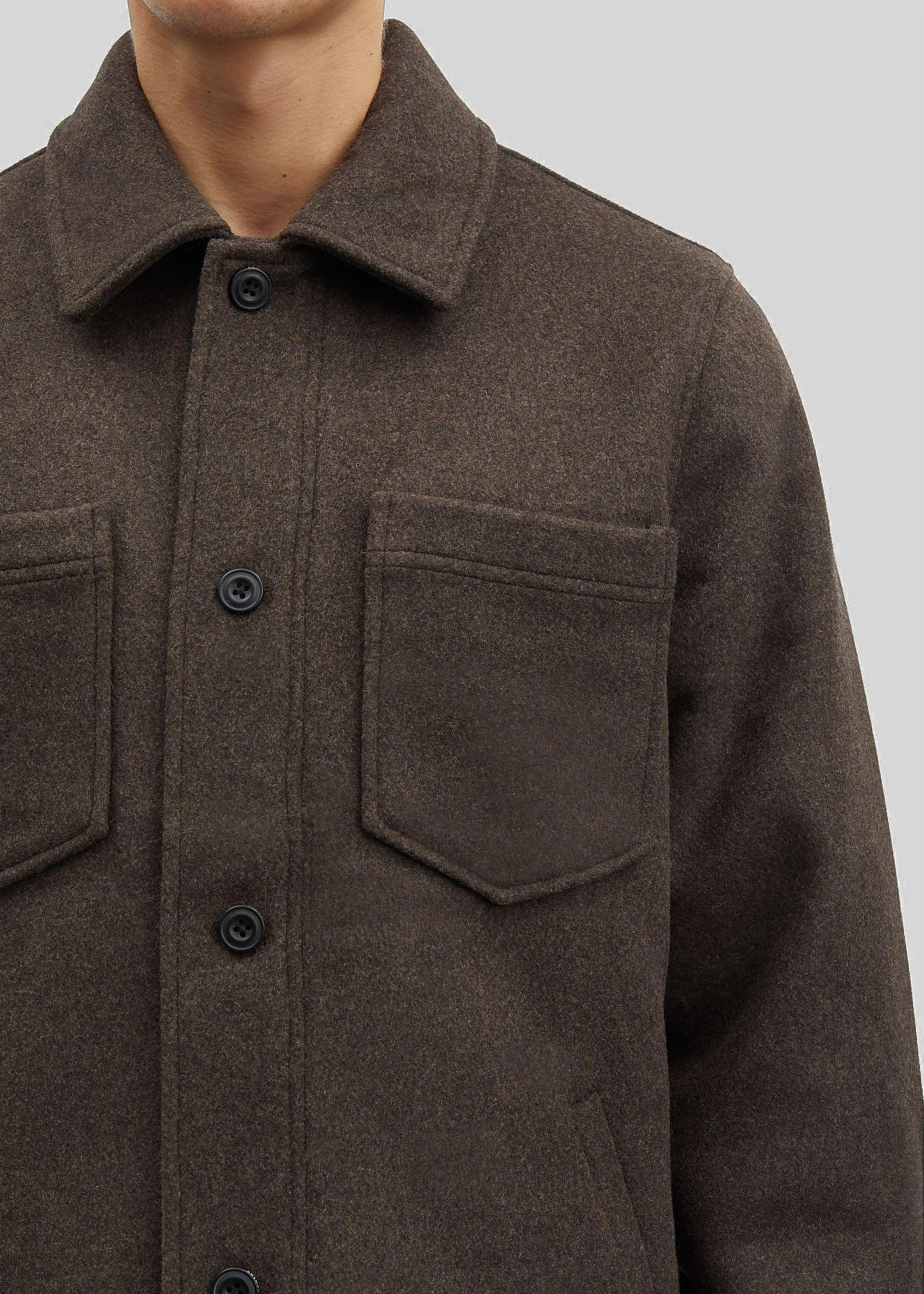 Samsøe Samsøe Pally Shirt Jacket - Chocolate Torte - Image 7