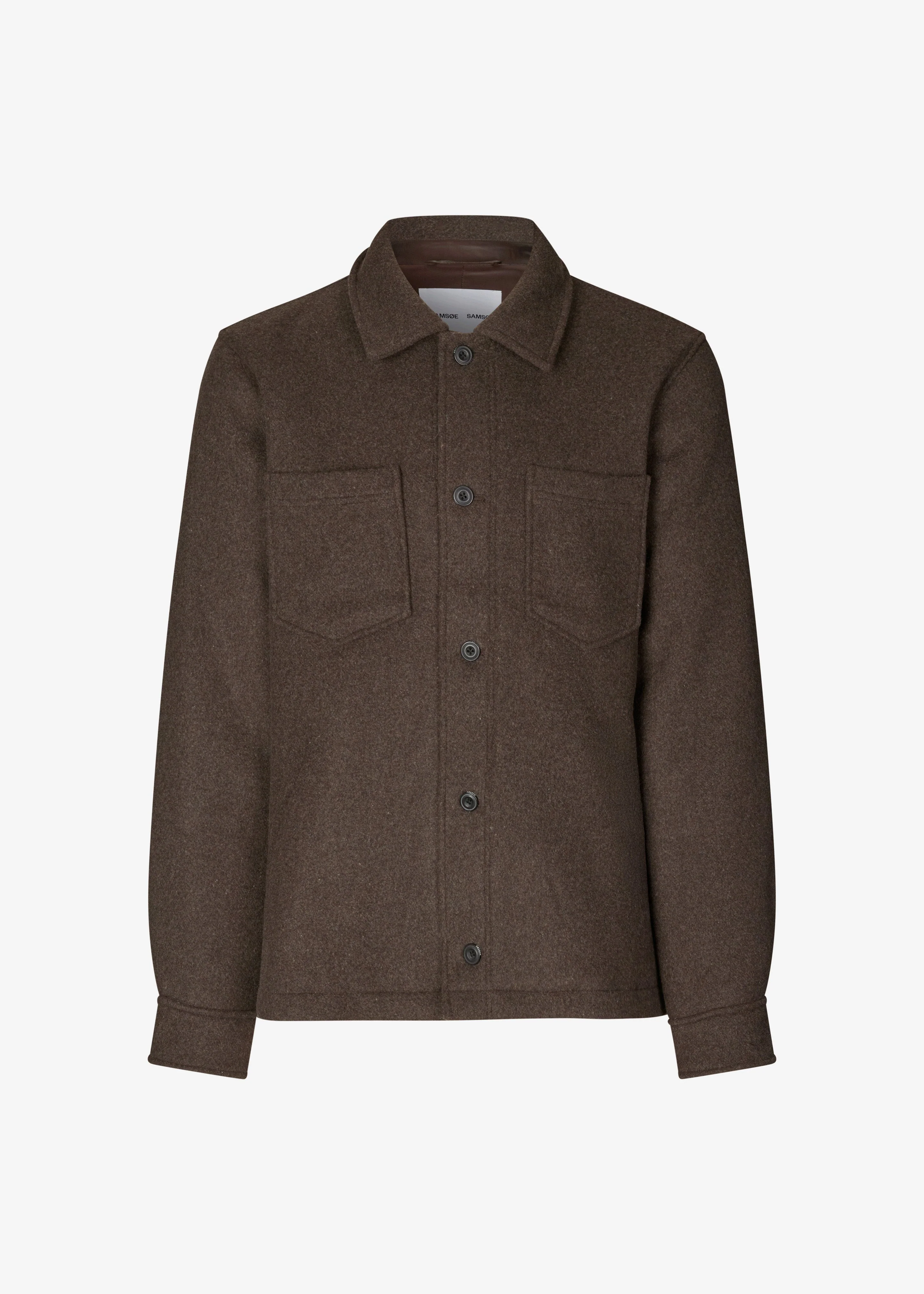 Samsøe Samsøe Pally Shirt Jacket - Chocolate Torte - Image 9