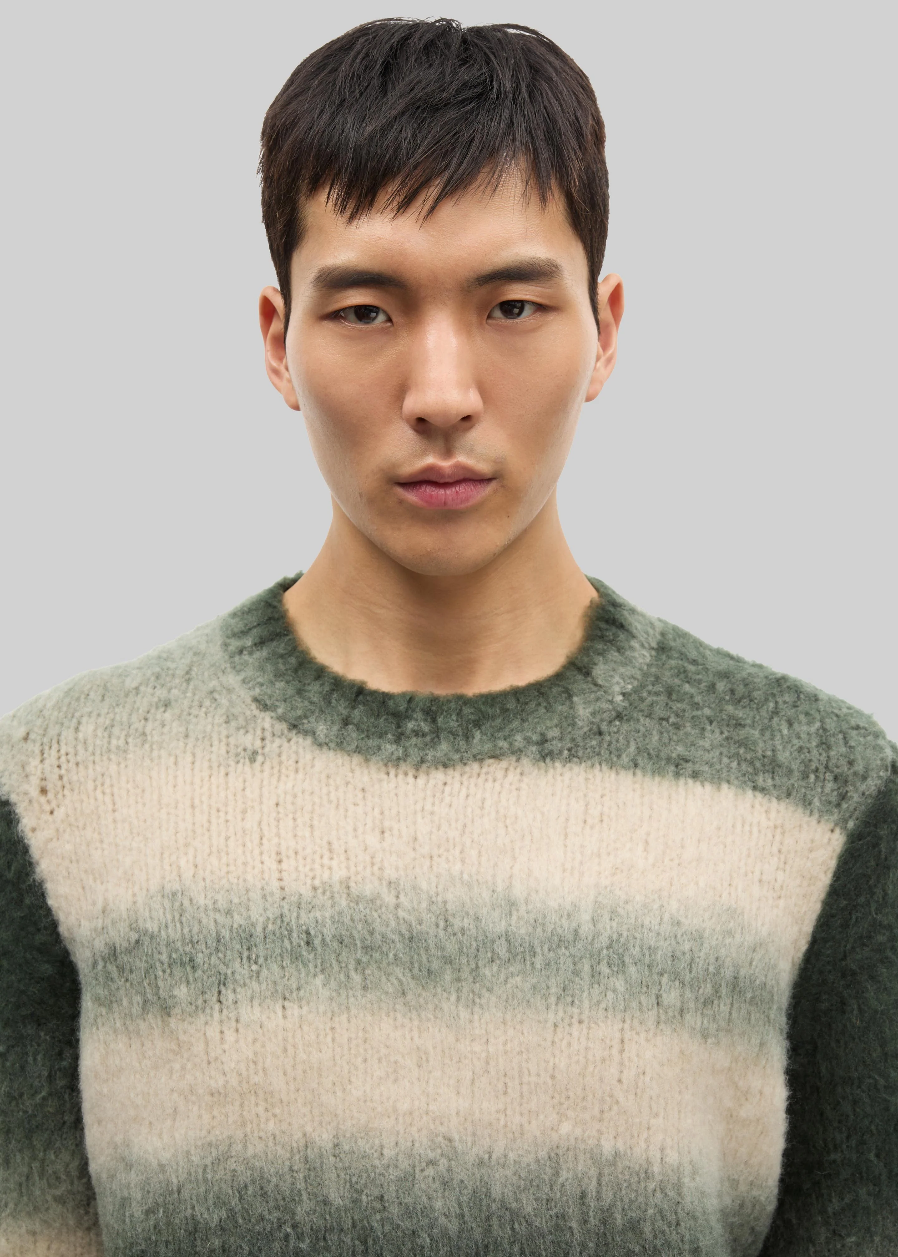 Samsøe Samsøe Safabio Sweater - Ombre Gray Stripes - Image 3