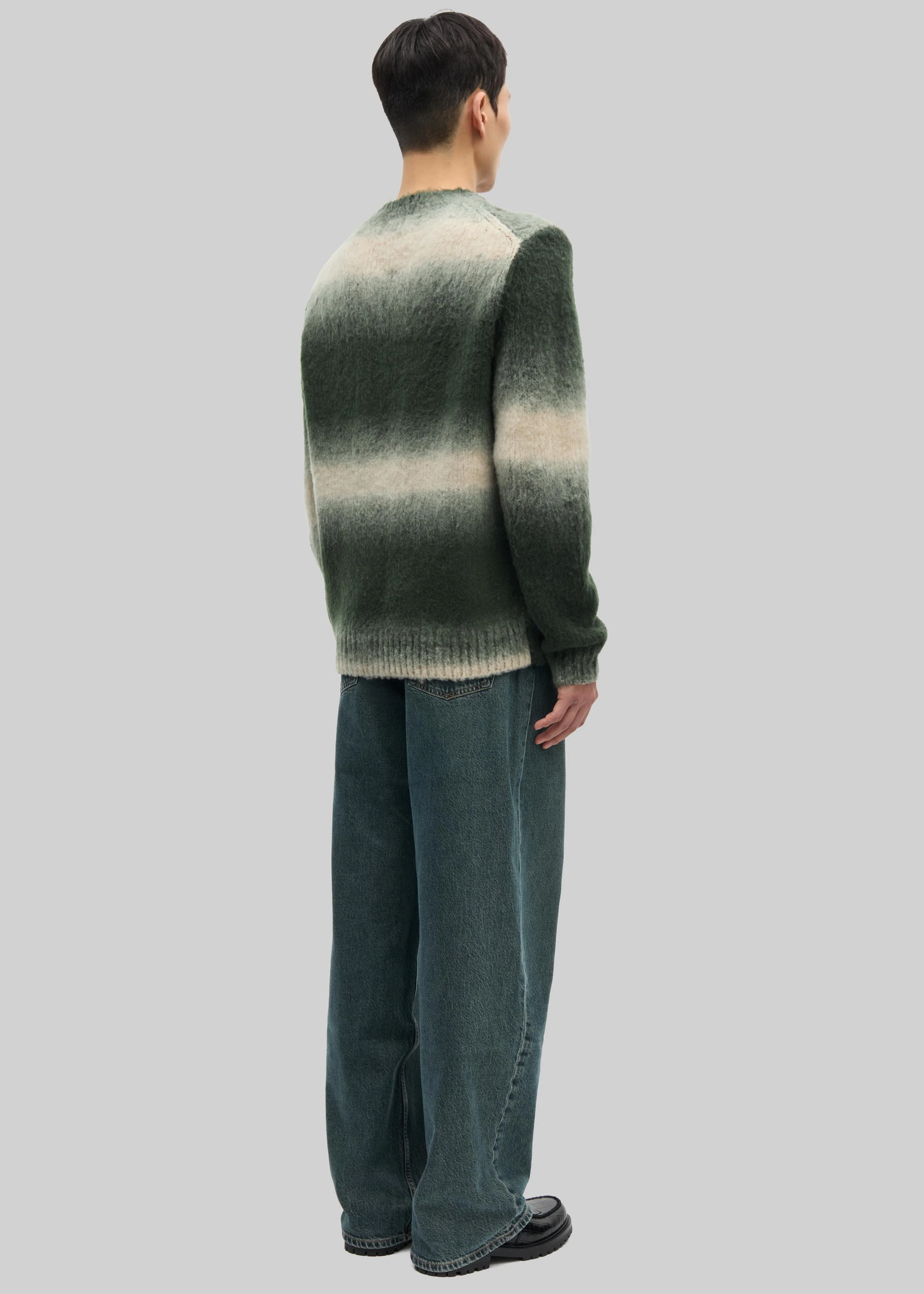 Samsøe Samsøe Safabio Sweater - Ombre Gray Stripes - Image 5
