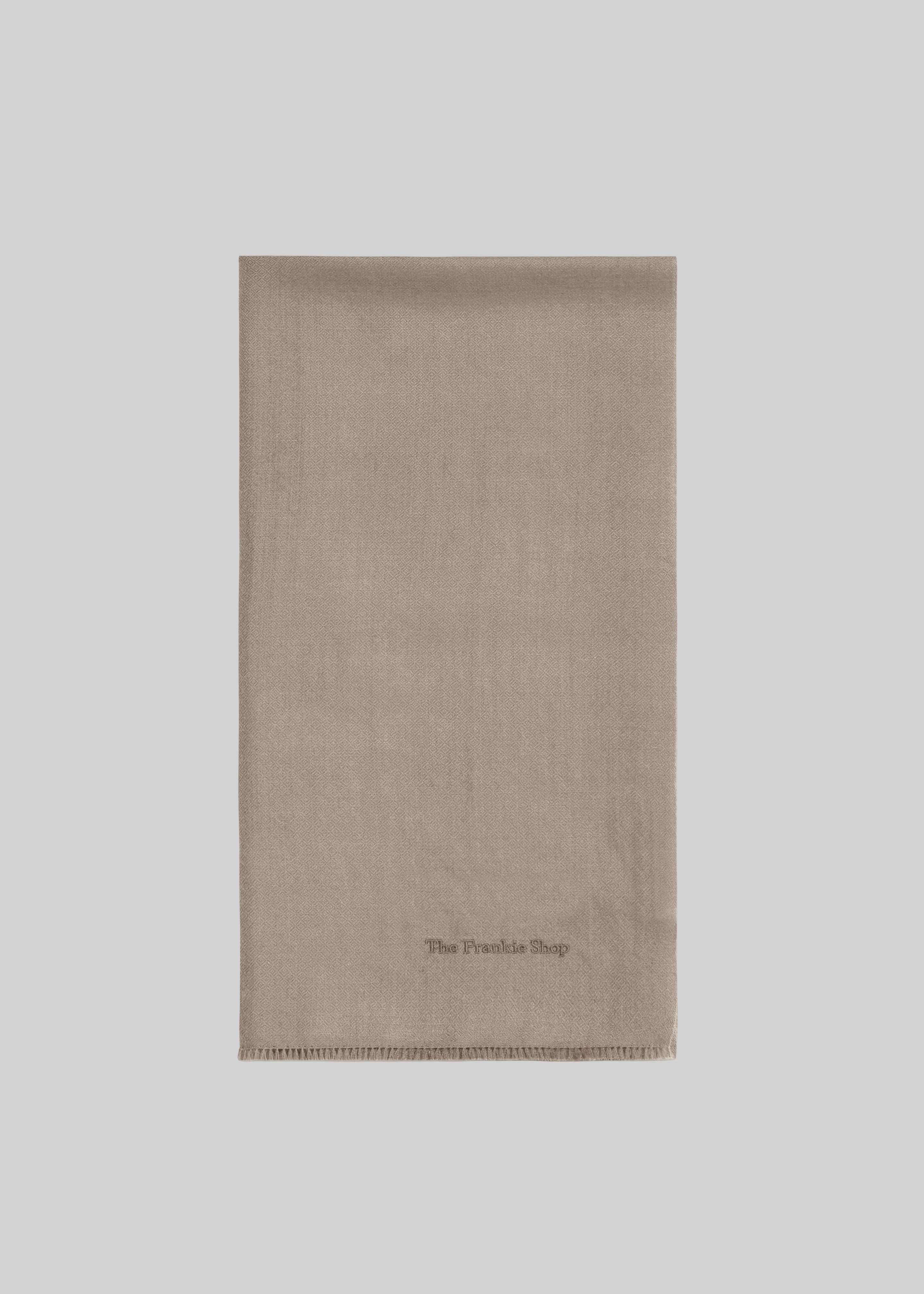Sanova Cashmere Twill Scarf - Taupe - Image 3