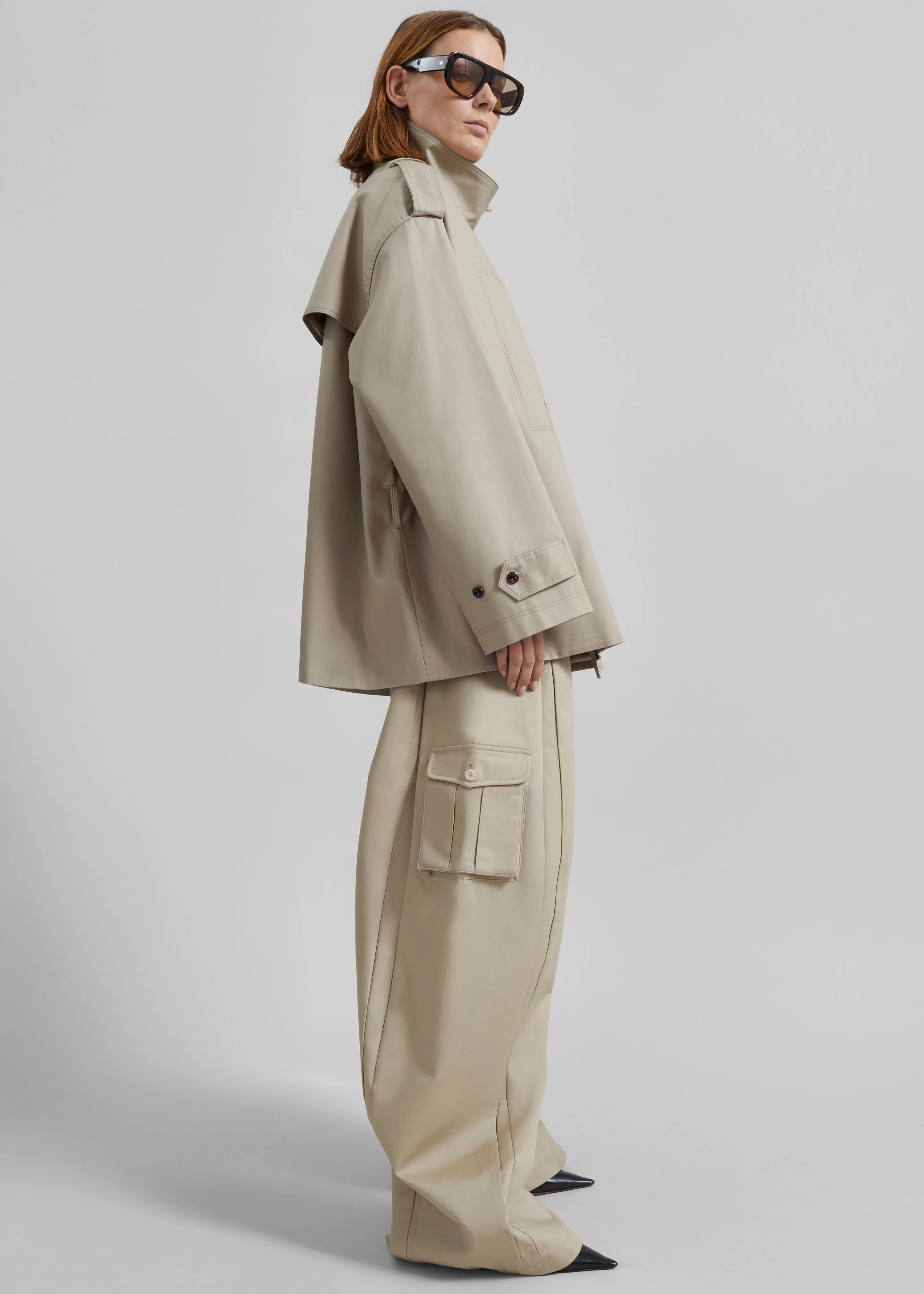 Schagen Short Trench - Beige - Image 7