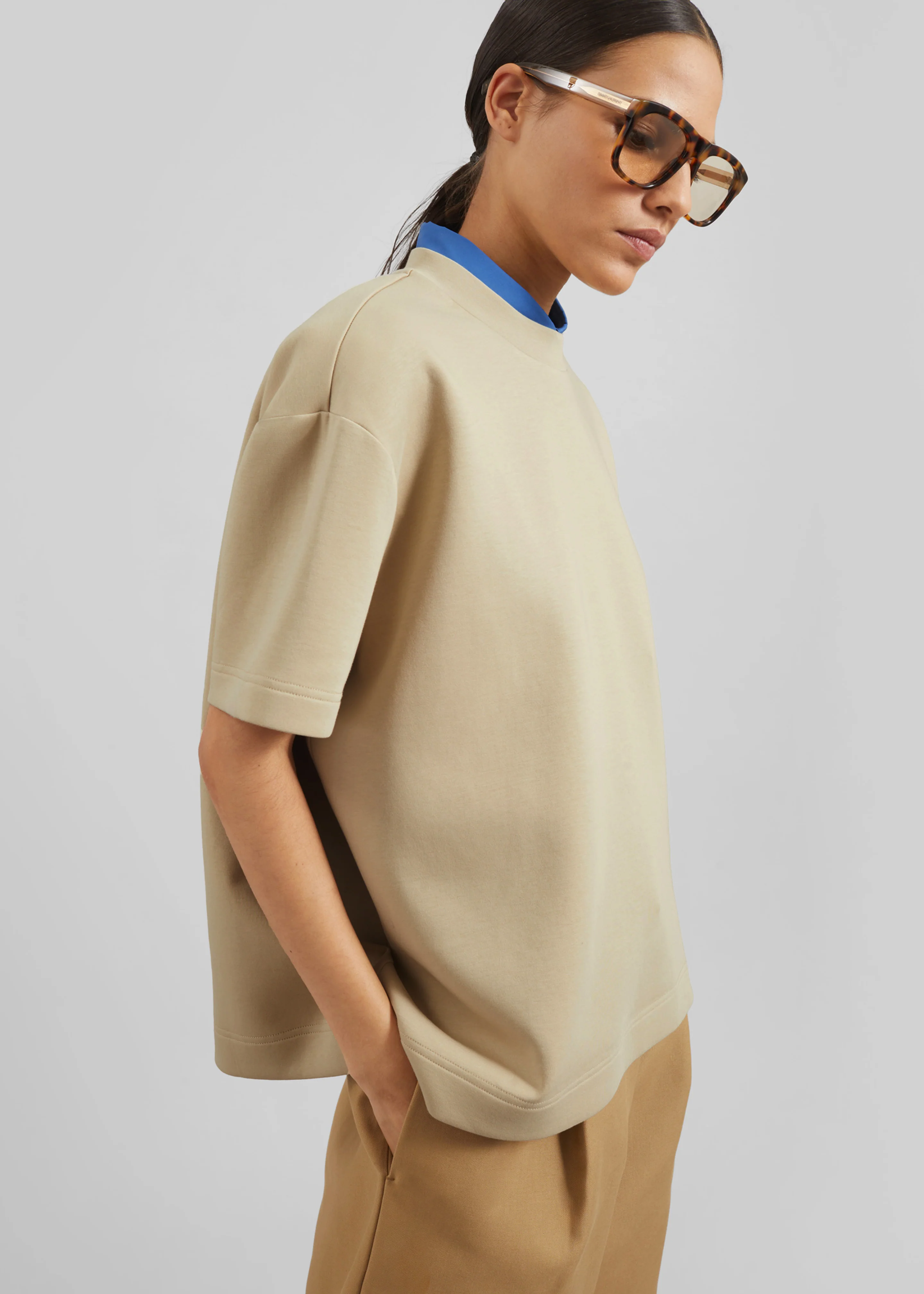 Scoob Boxy T-Shirt - Beige - Image 2