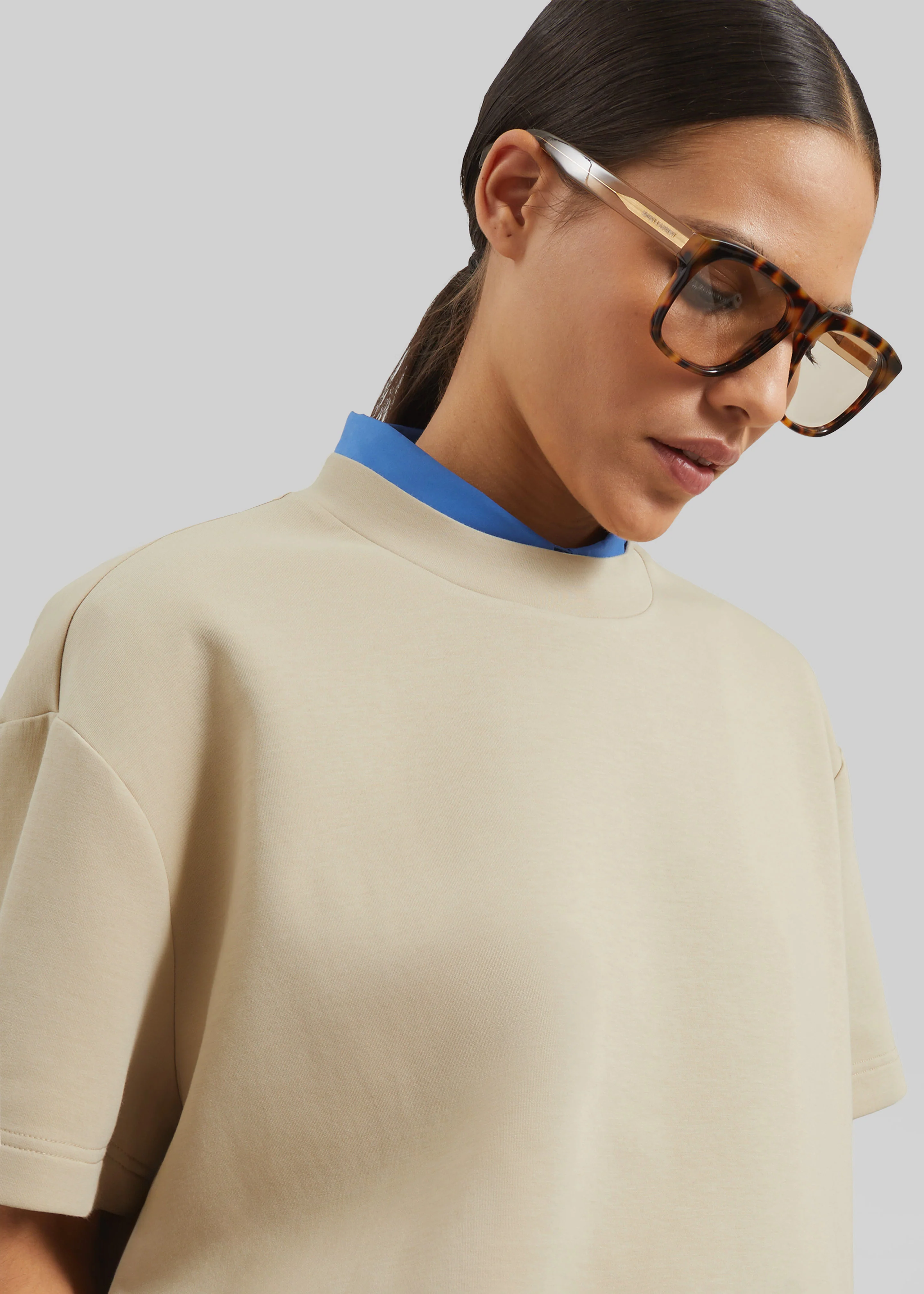 Scoob Boxy T-Shirt - Beige - Image 3