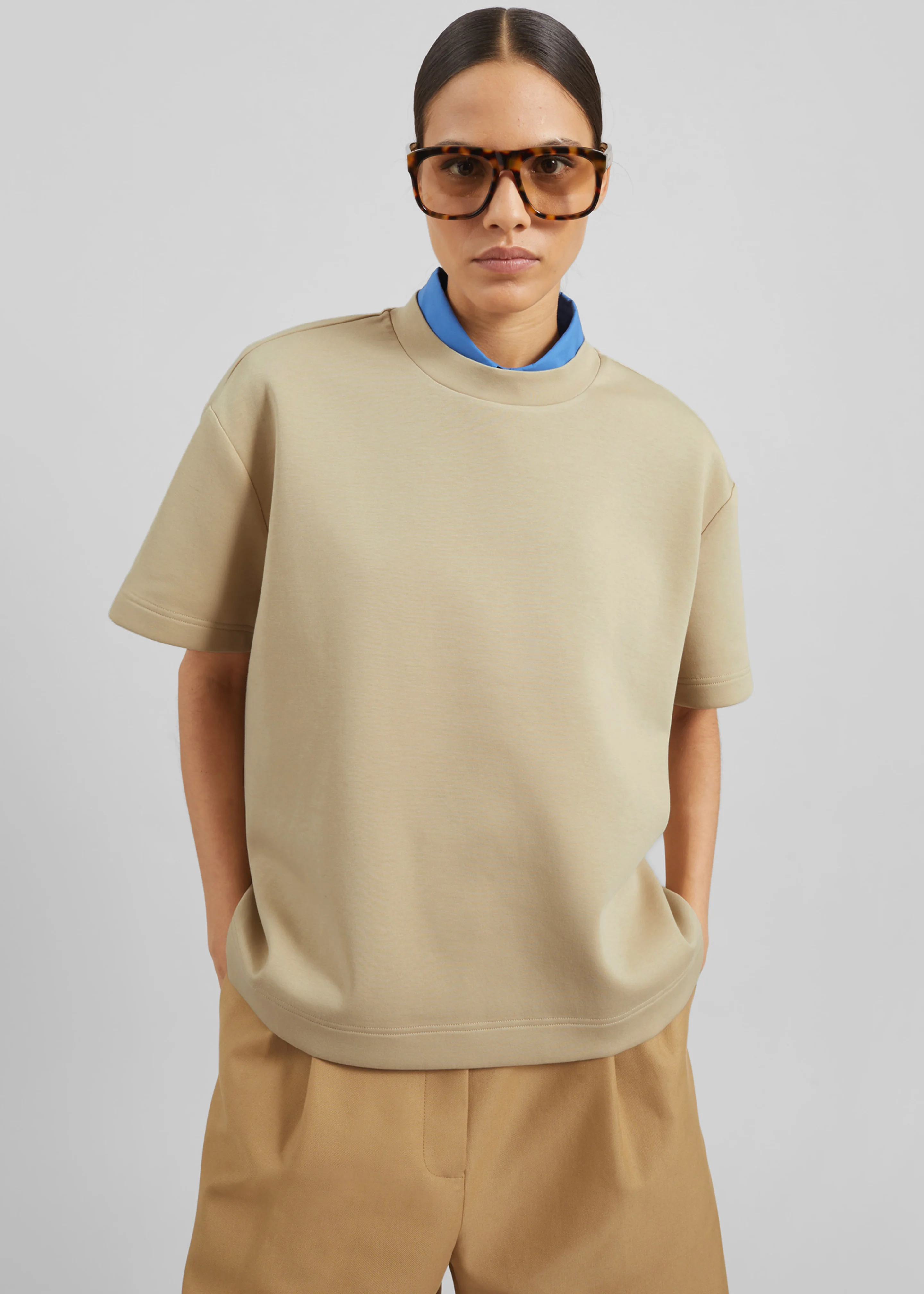 Scoob Boxy T-Shirt - Beige - Image 4