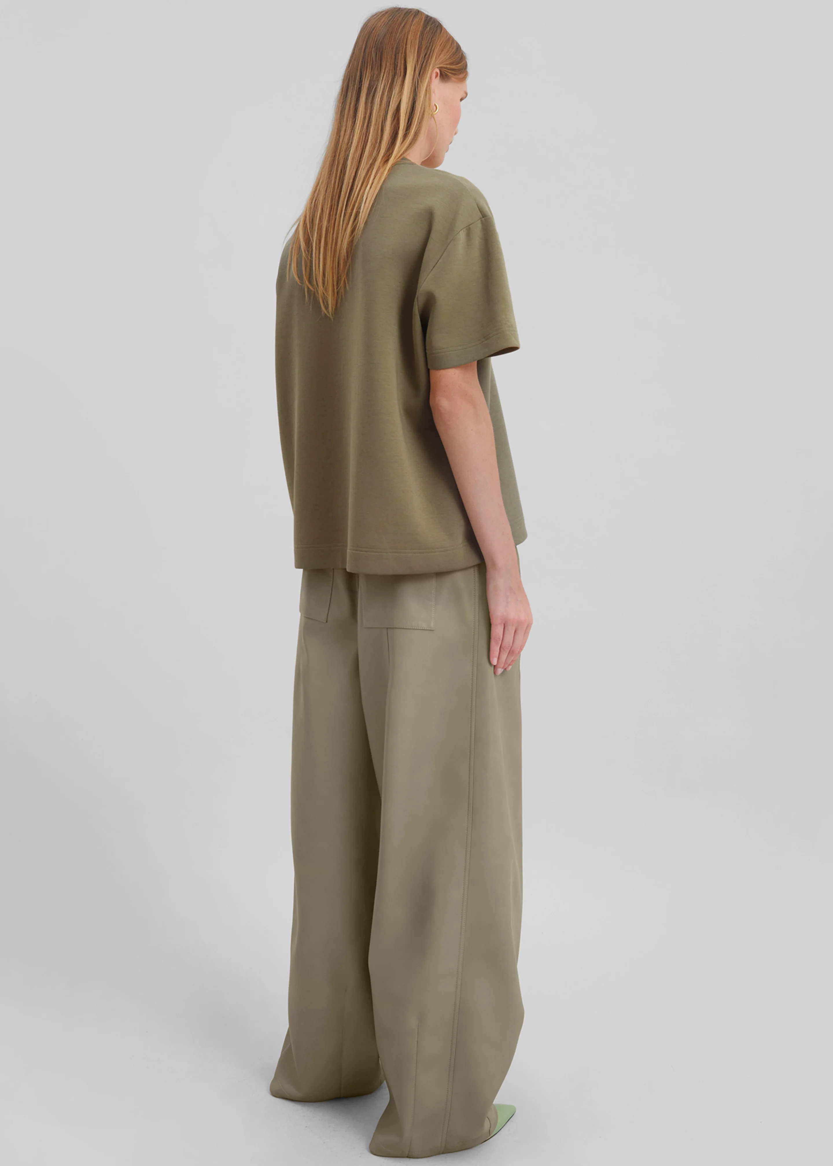 Scoob Boxy T-Shirt - Pale Olive - Image 6