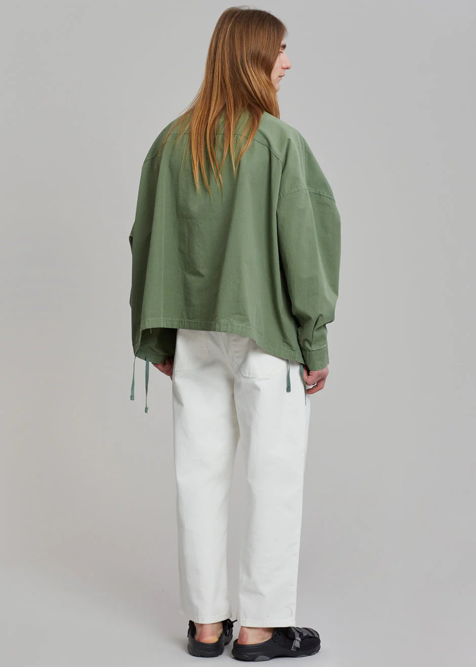Seb Cargo Shirt - Army Green - Image 8
