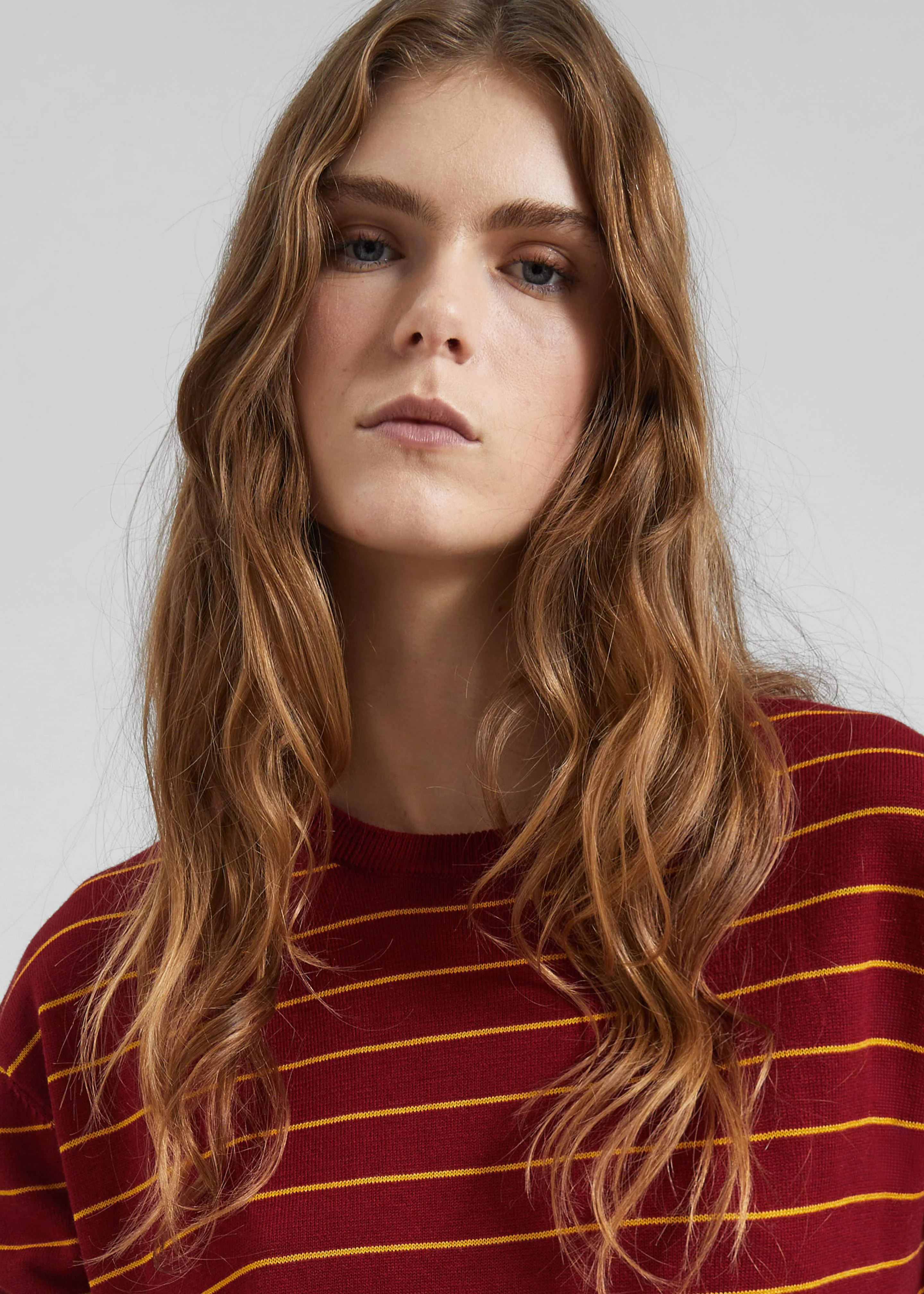 Sena Knit Pullover - Red/Yellow Stripe - Image 3