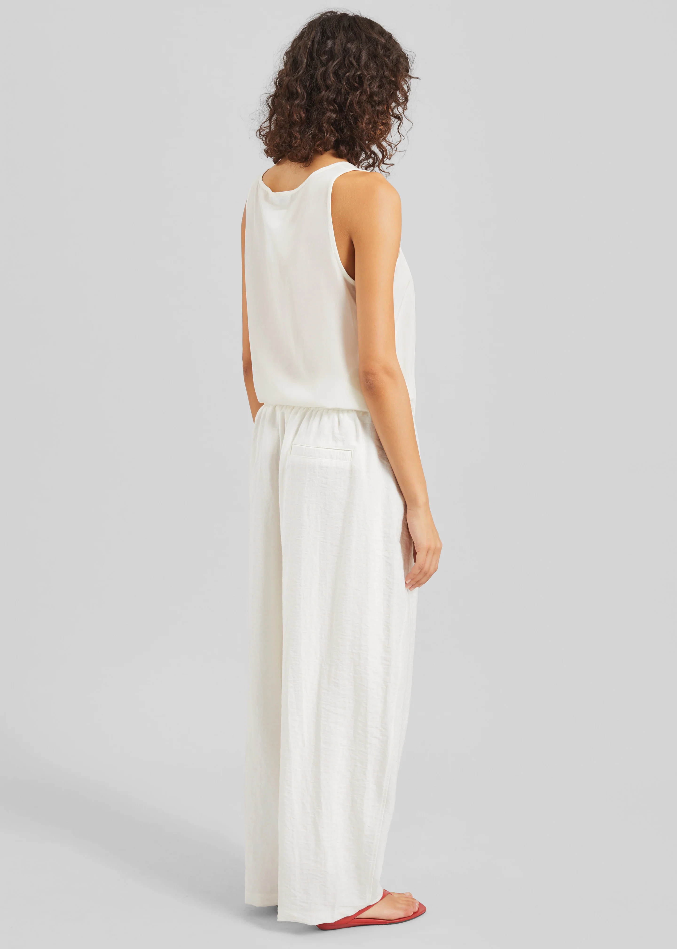 Senart Barrel Leg Pants - Ivory - Image 6