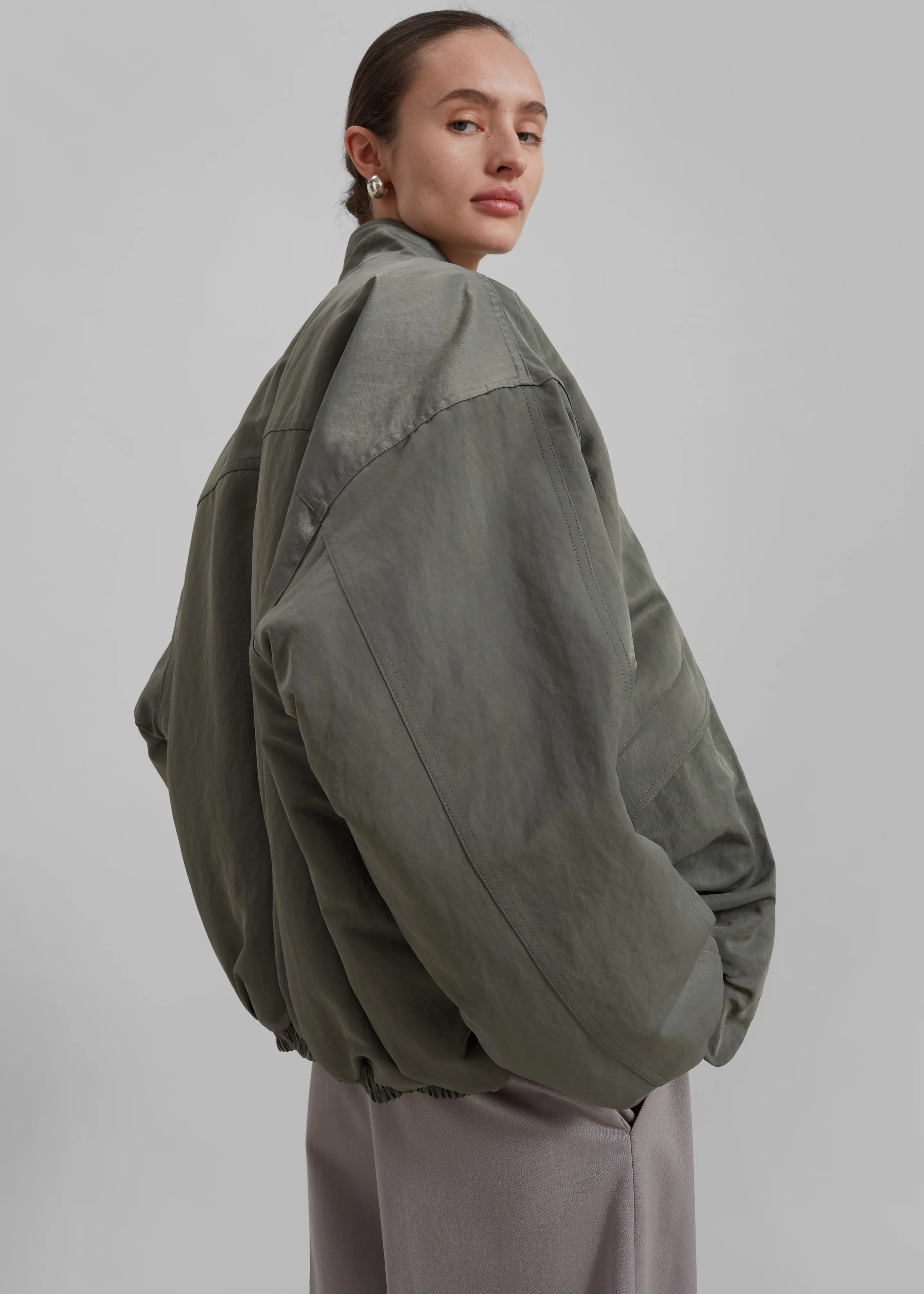 Seth Oversized Jacket - Khaki - Image 2