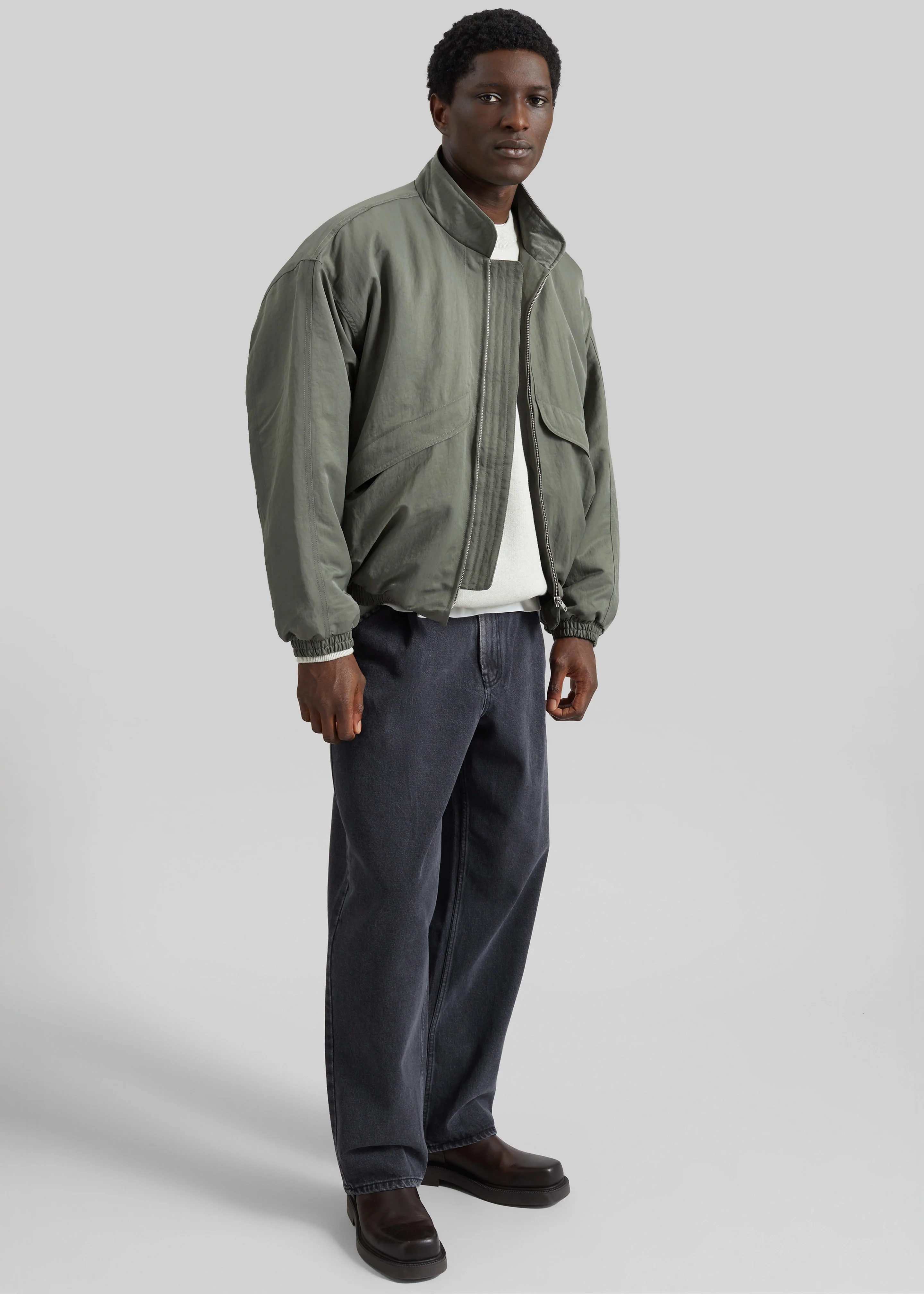 Seth Oversized Jacket - Khaki - Image 7