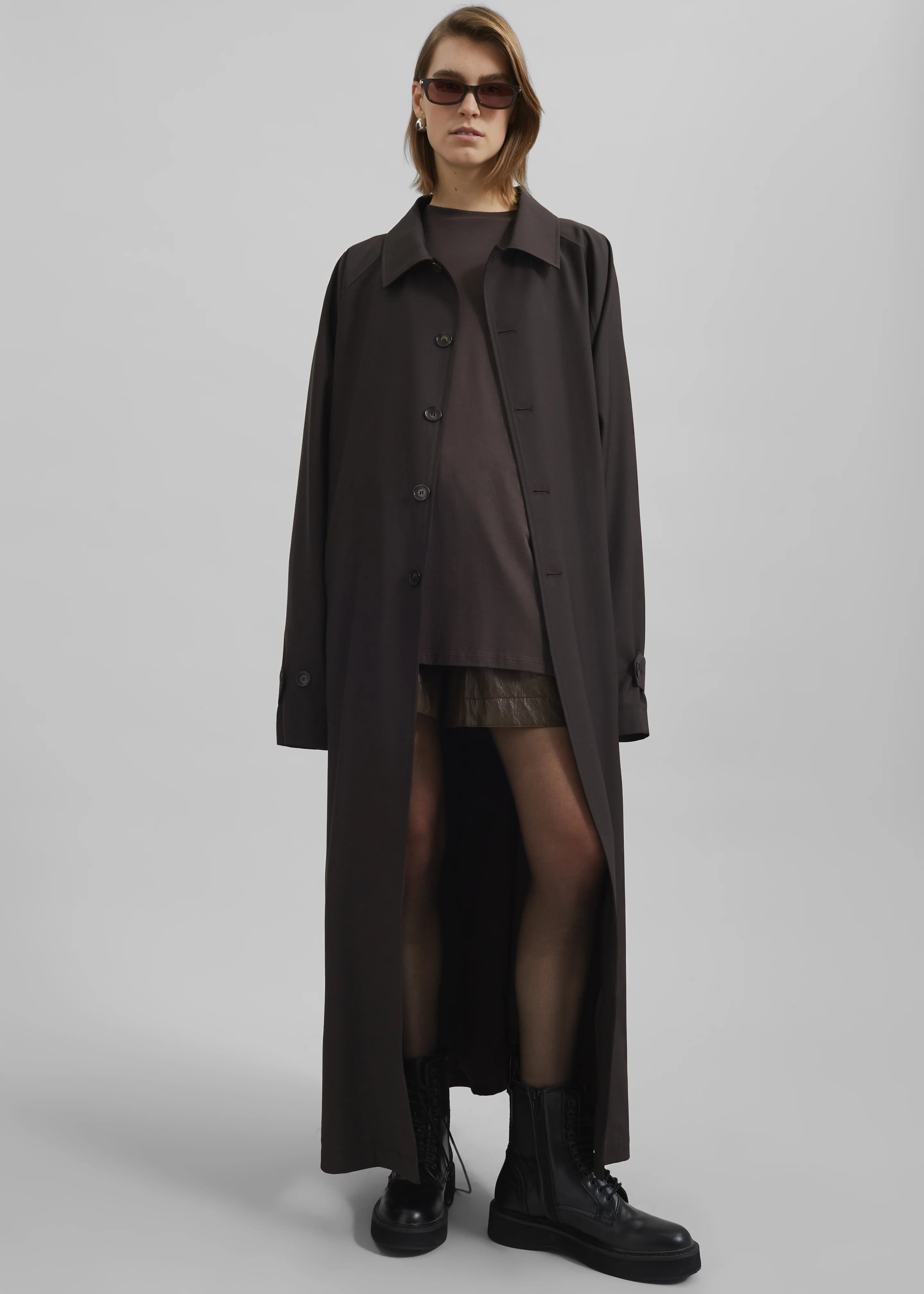 Shay Trench Coat - Brown - Image 7