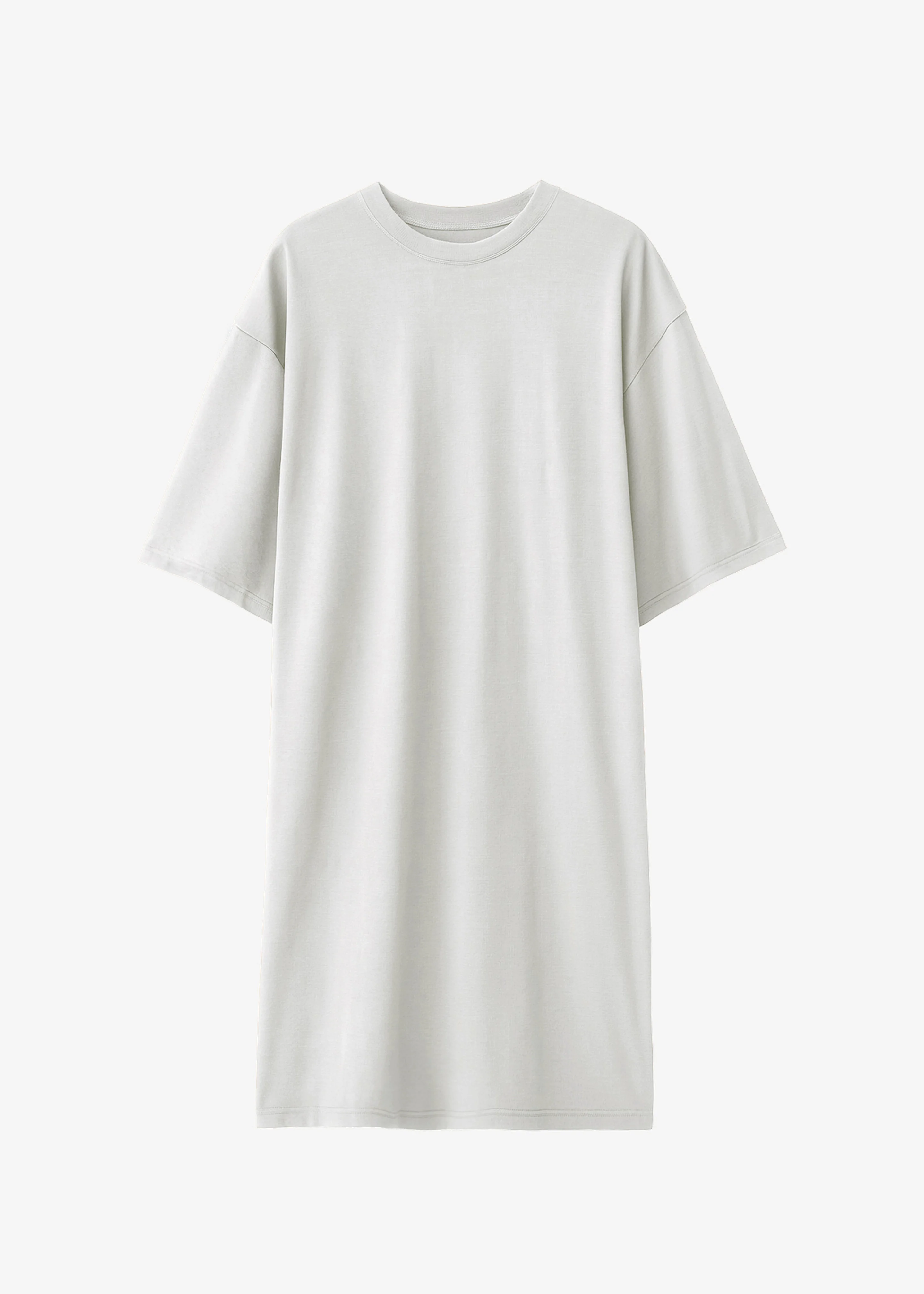 Sian Oversized T-Shirt Dress - Slate Grey - Image 7