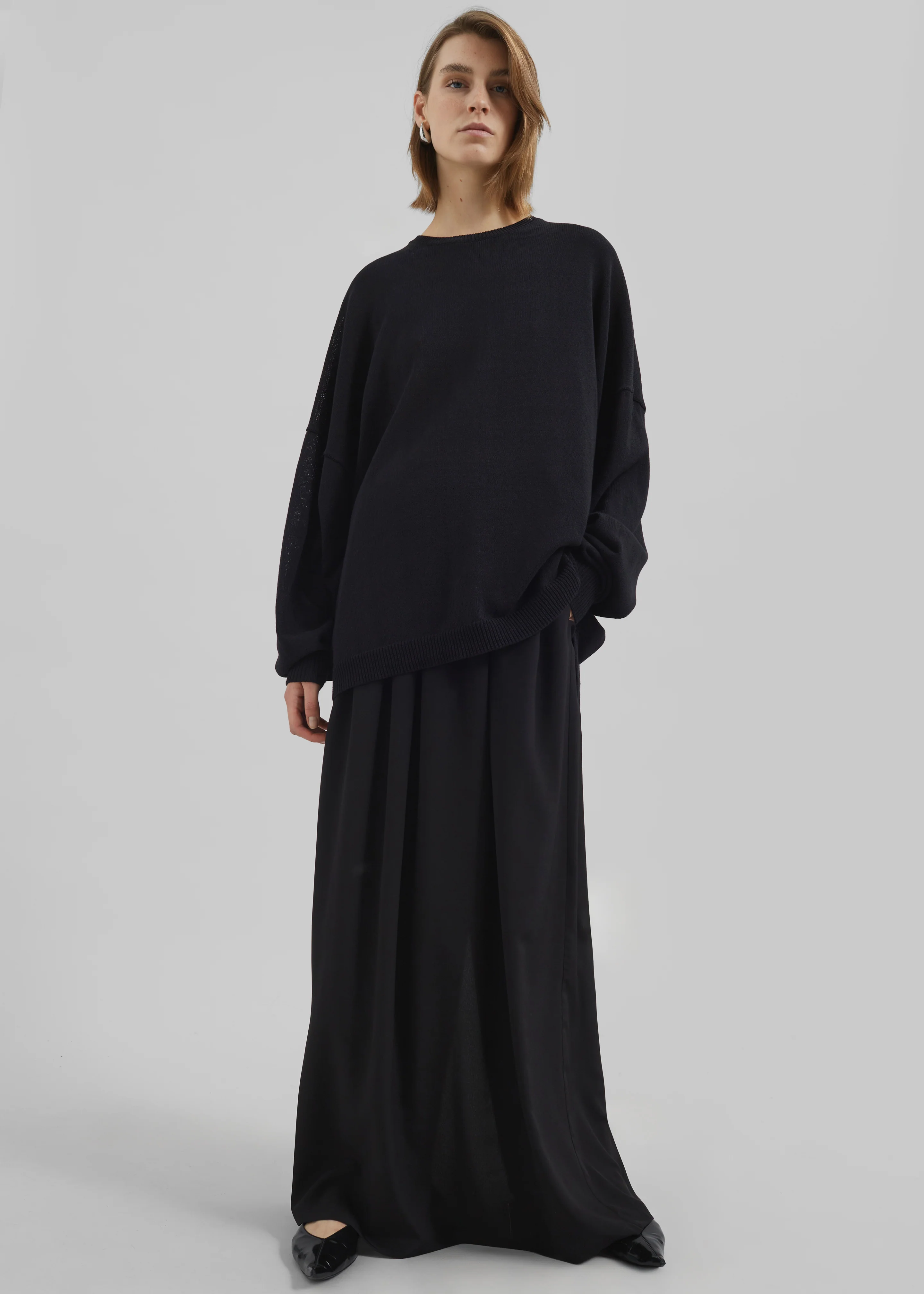 Sibena Silk Maxi Skirt - Black - Image 8