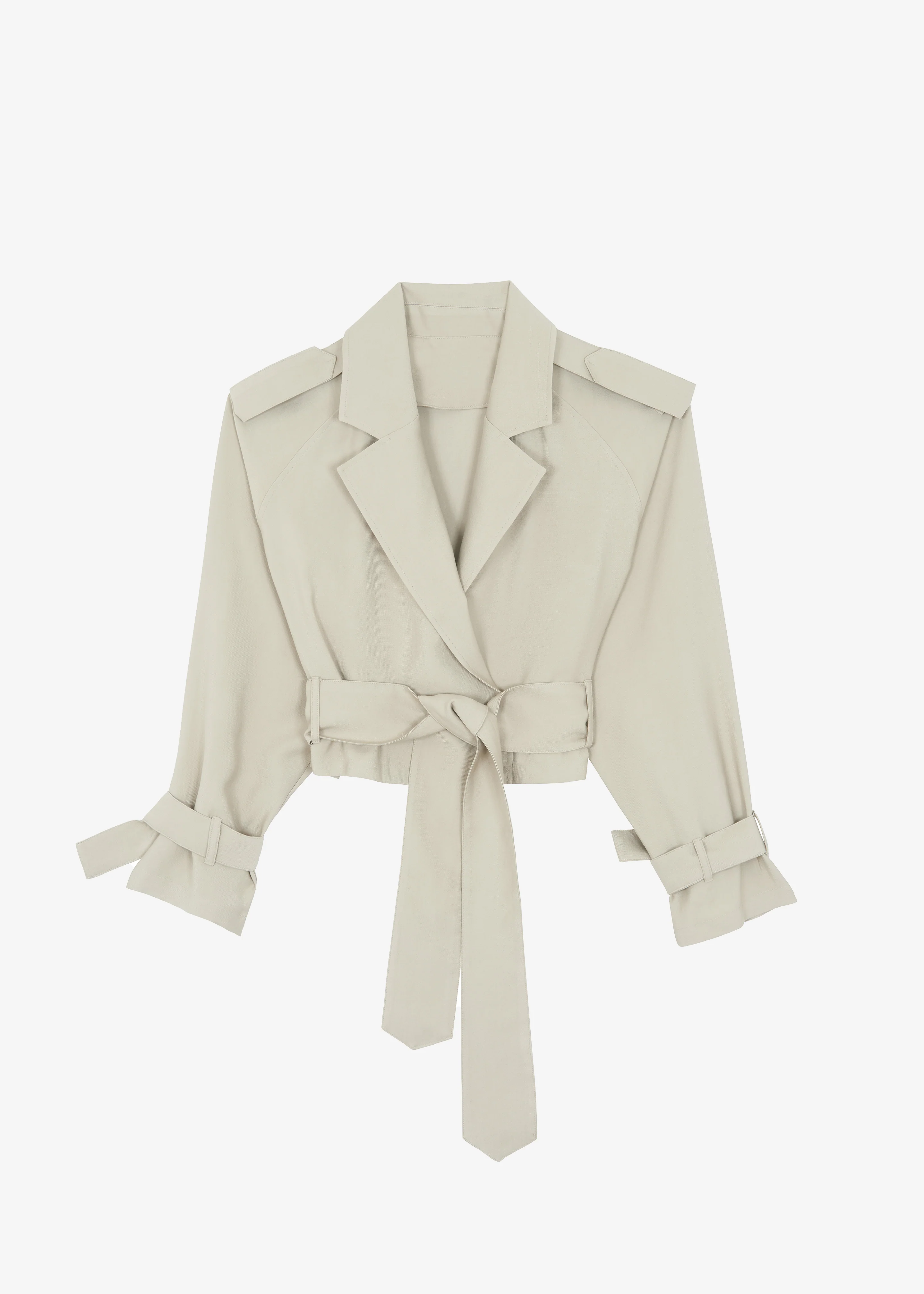 Simona Short Trench - Cement - Image 10