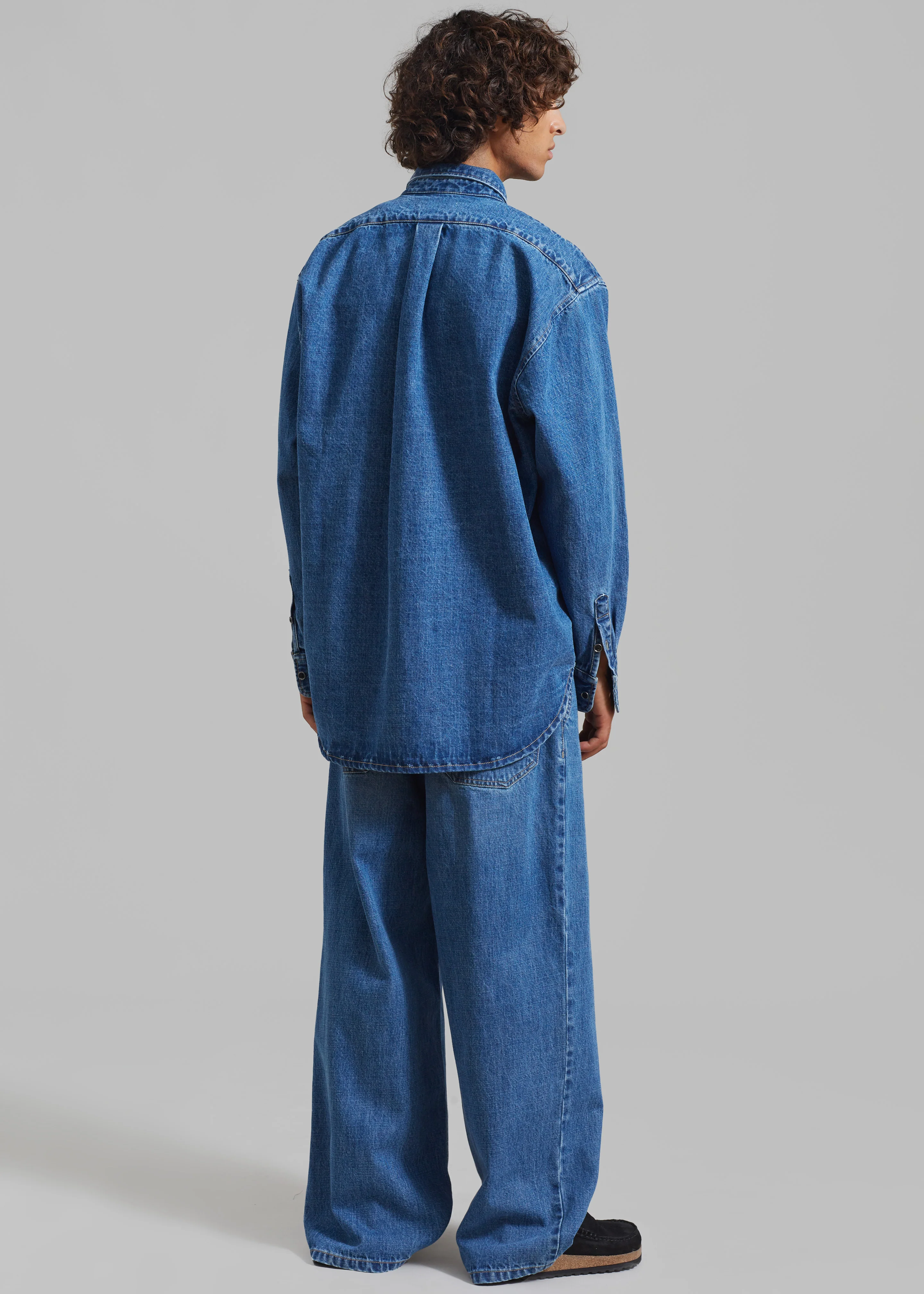 Sinclair Denim Shirt - Medium Wash - Image 8