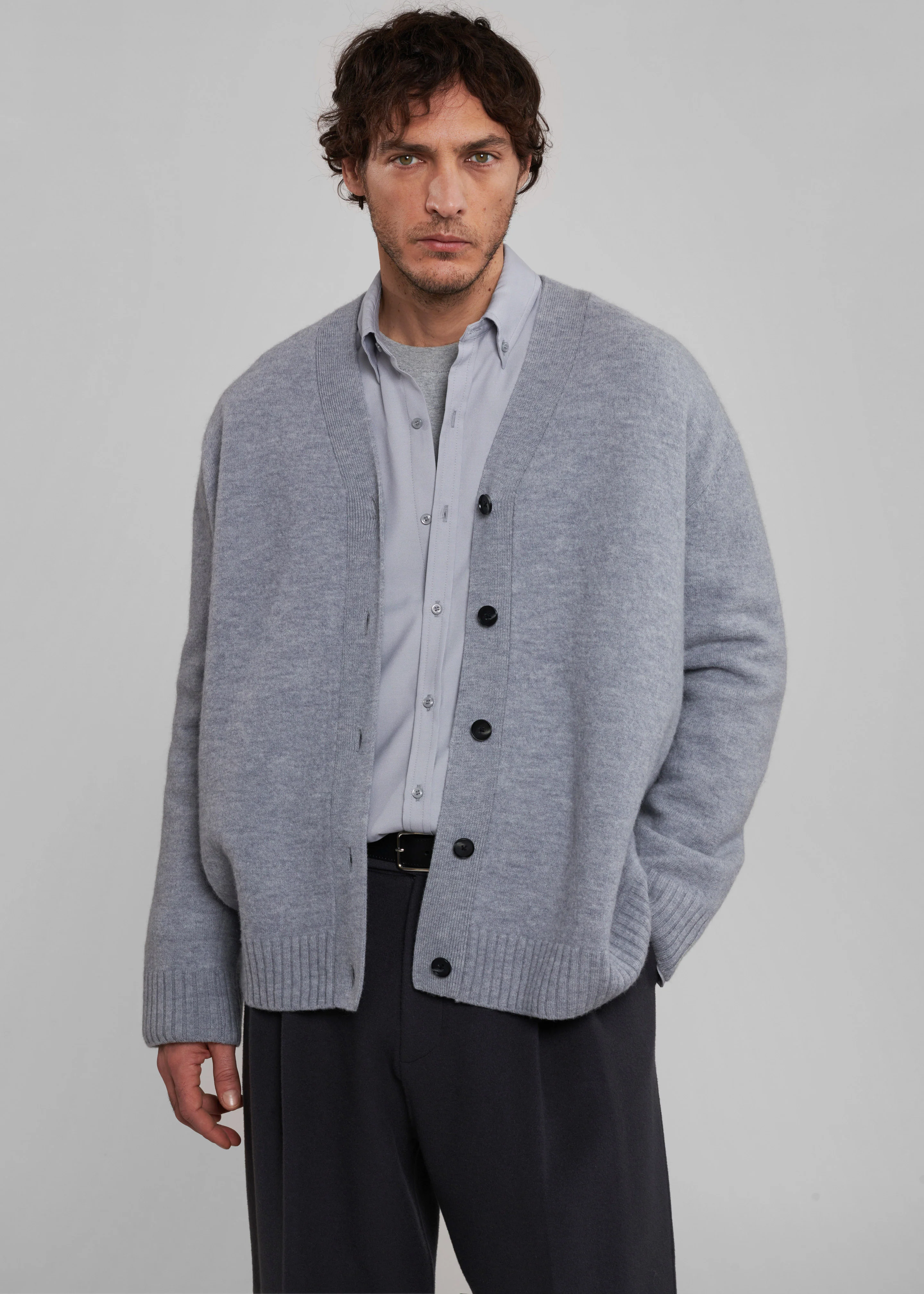 Sinclair Oxford Shirt - Grey - Image 9