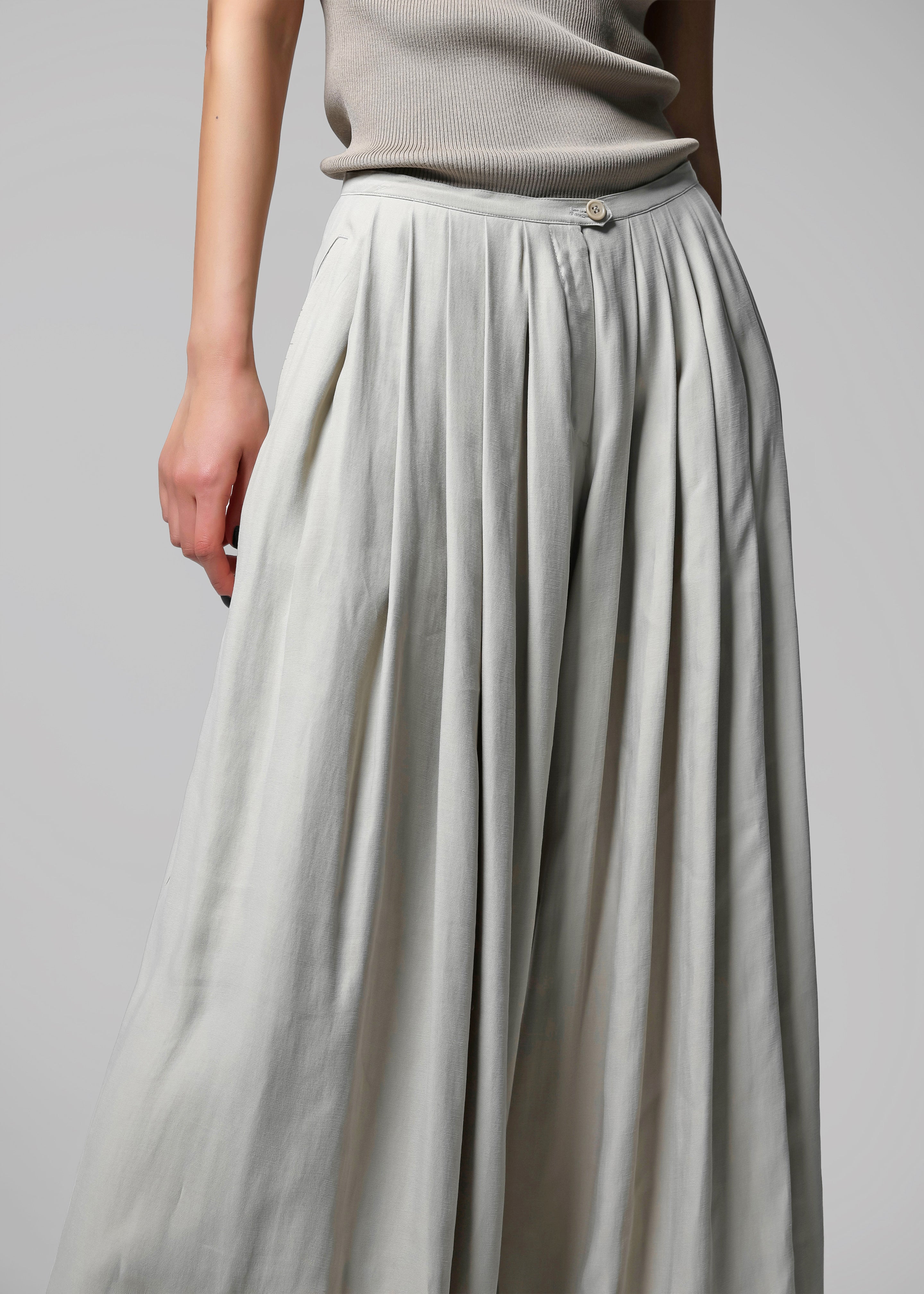 Sloane Wide Leg Trousers - Grey - Image 5