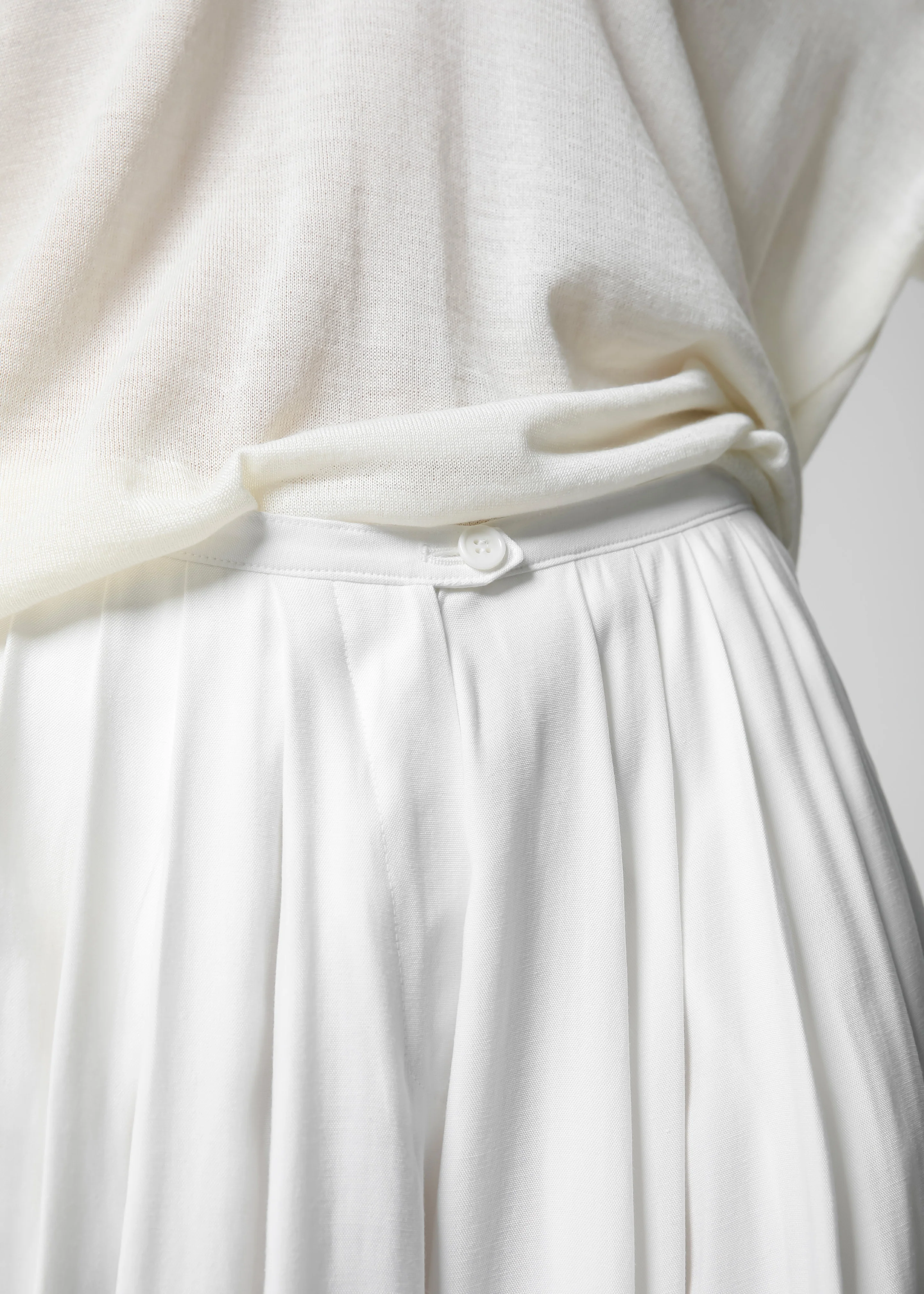 Sloane Wide Leg Trousers - White - Image 4
