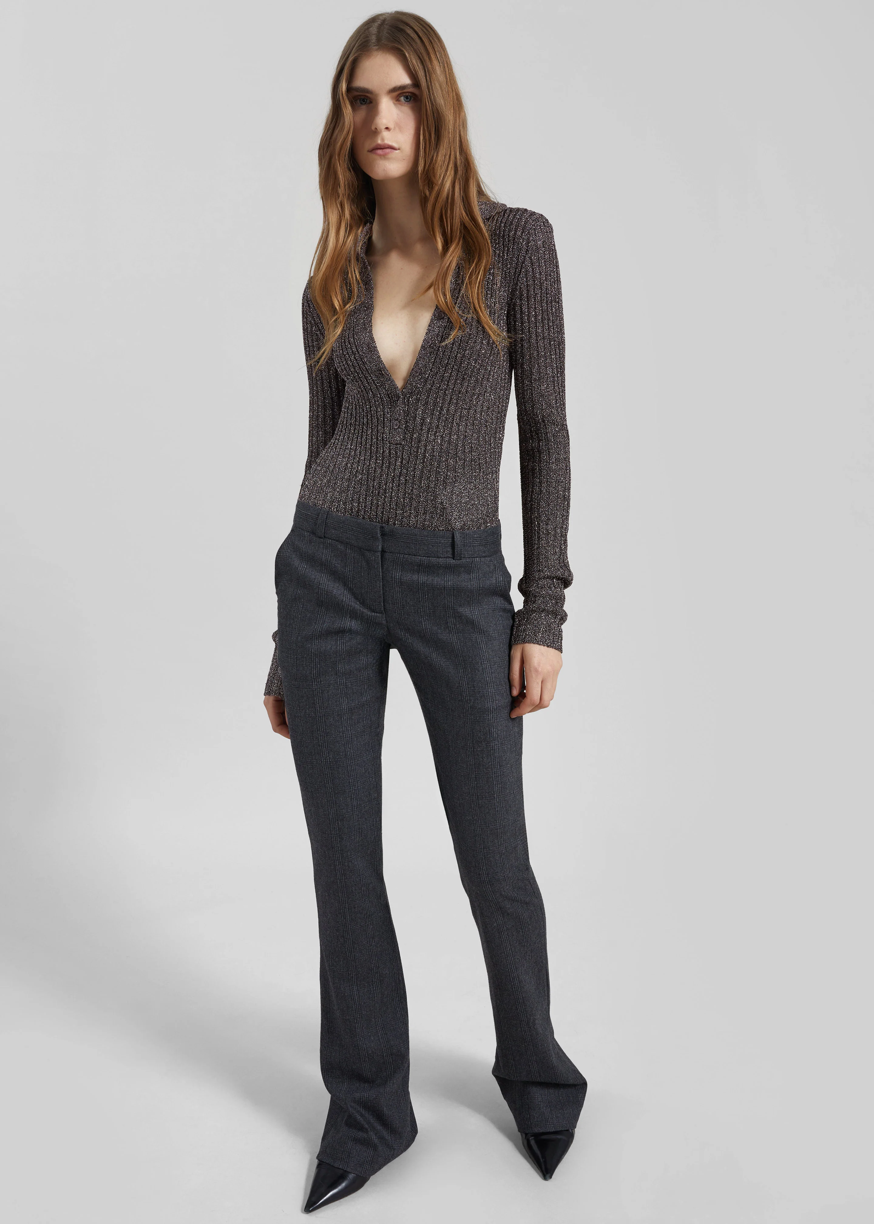 Solana Polo Bodysuit - Black Metallic - Image 5
